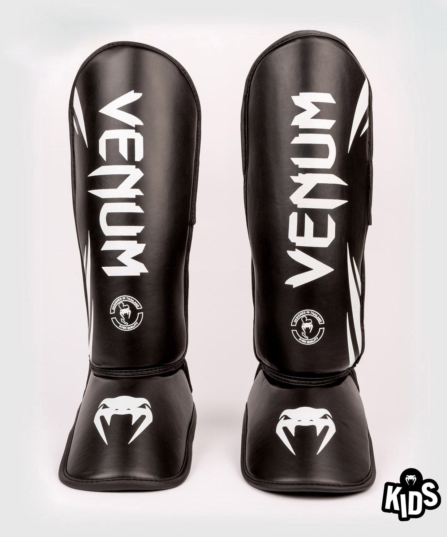 Venum Challenger Kids Shin Guards - Black/White