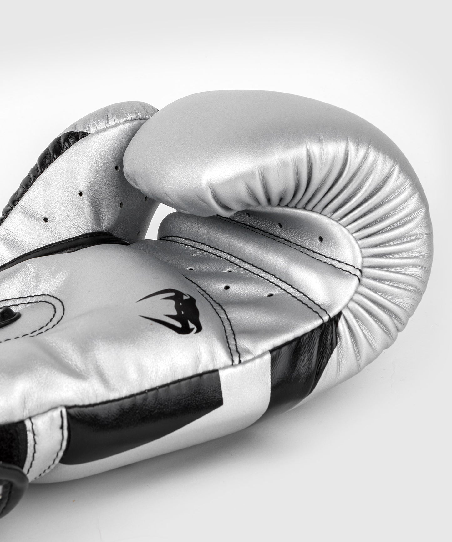 Venum Elite Boxing Gloves - Silver/Black