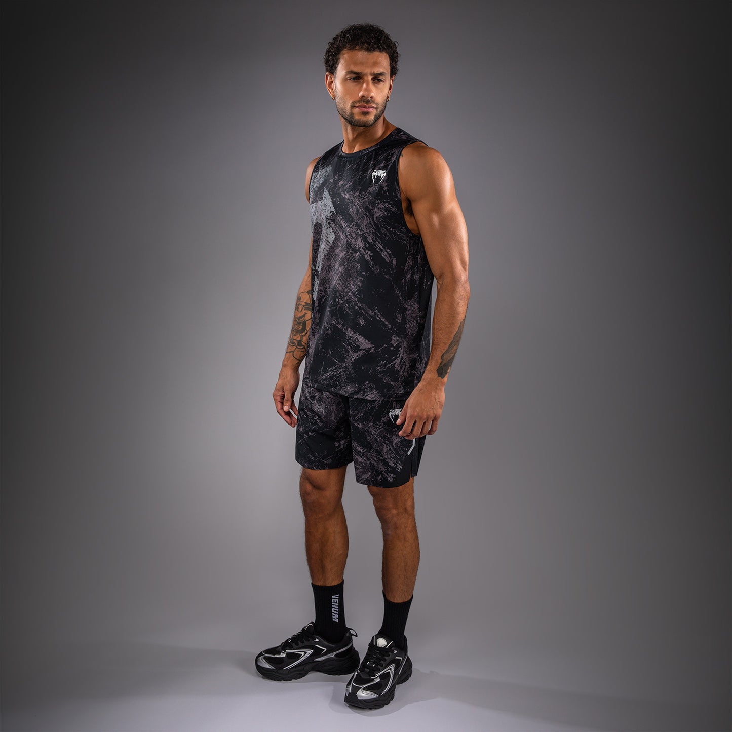 Venum Rage & Workout Dry Tech Tank Top - Black/Grey  product-type_Tank tops Venum