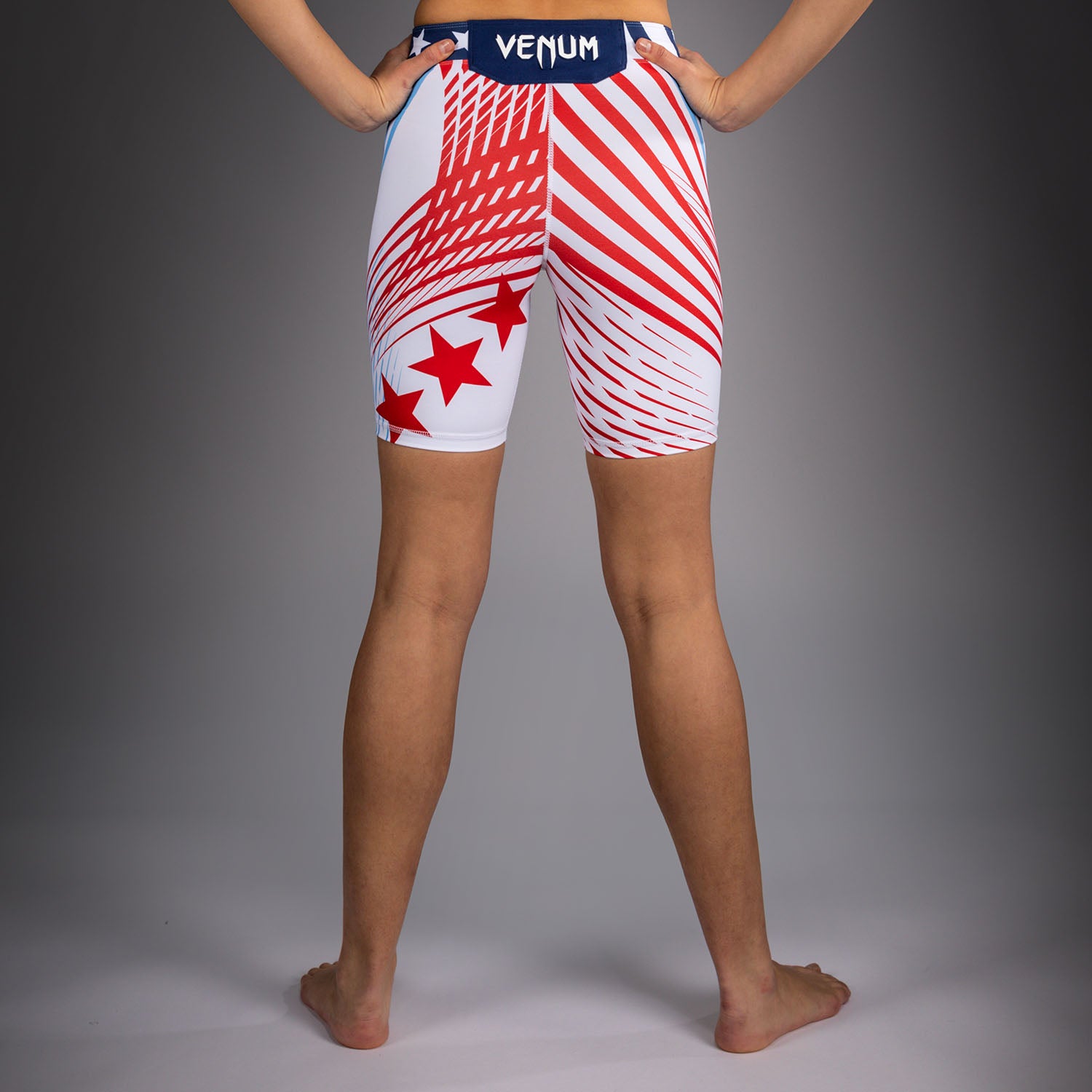 Women's Official UFC Freedom 250 by Venum White Authentic Long Fit Vale Tudo Short  product-type_Compression shorts Venum