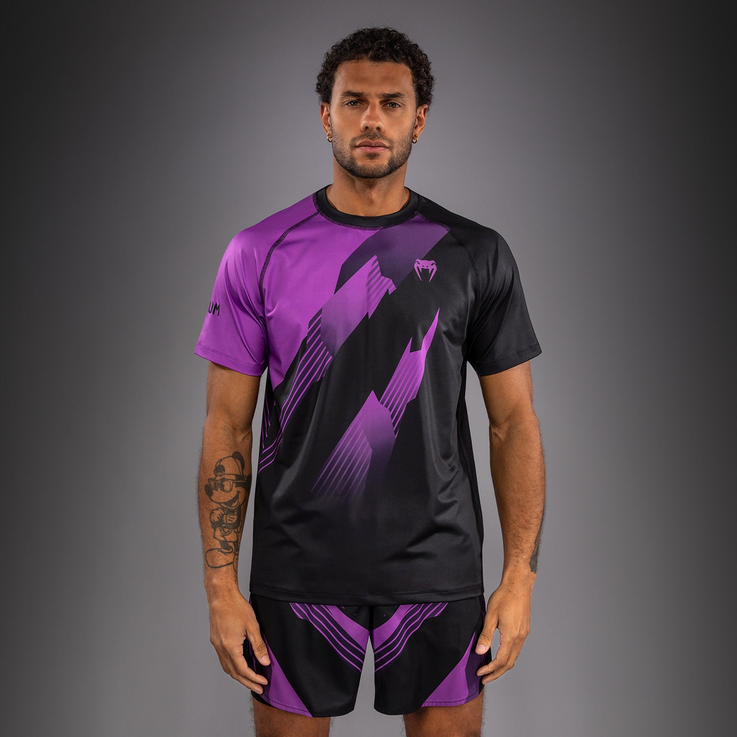 Venum No-Gi 6.0 Dry Tech T-Shirt - Black/Purple  product-type_Dry Tech T-Shirts Venum