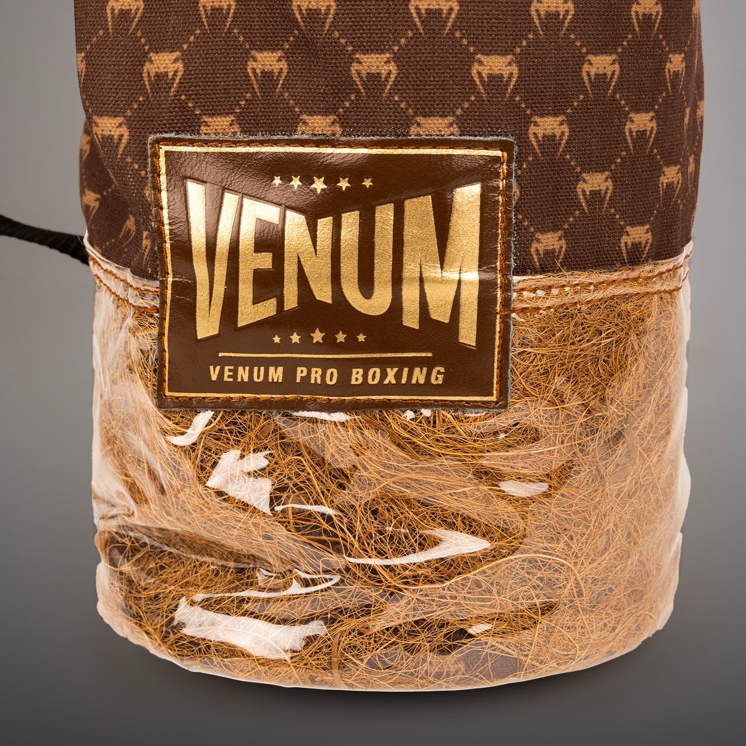 Venum Coco Monogram Pro Lace Up Boxing Gloves - Grizzly Brown - Venum