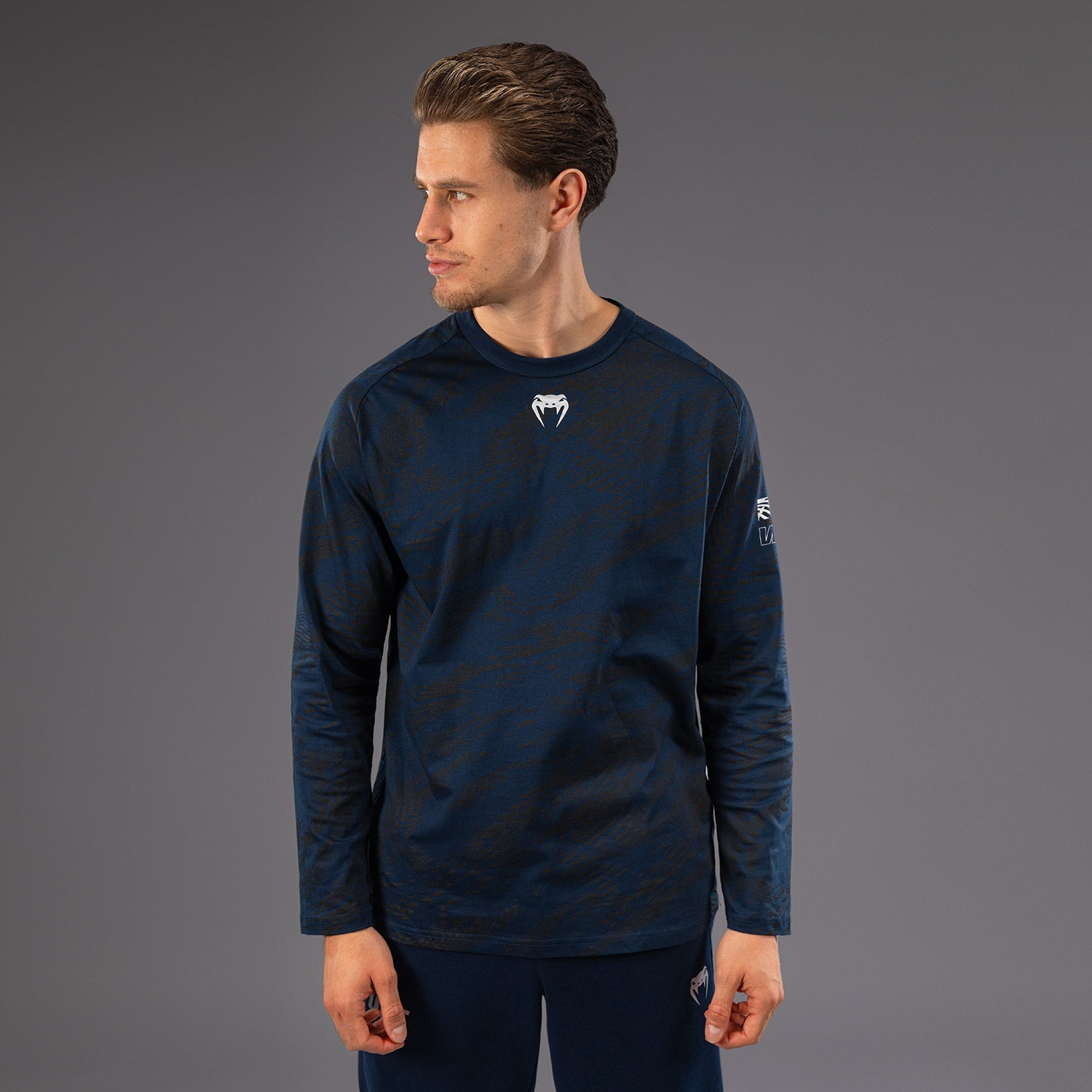 UFC Fusion by Venum Fight Week スウェットシャツ UFC Fusion by Venum Fight Week Men's Long Sleeve T-Shirt - Oceanic