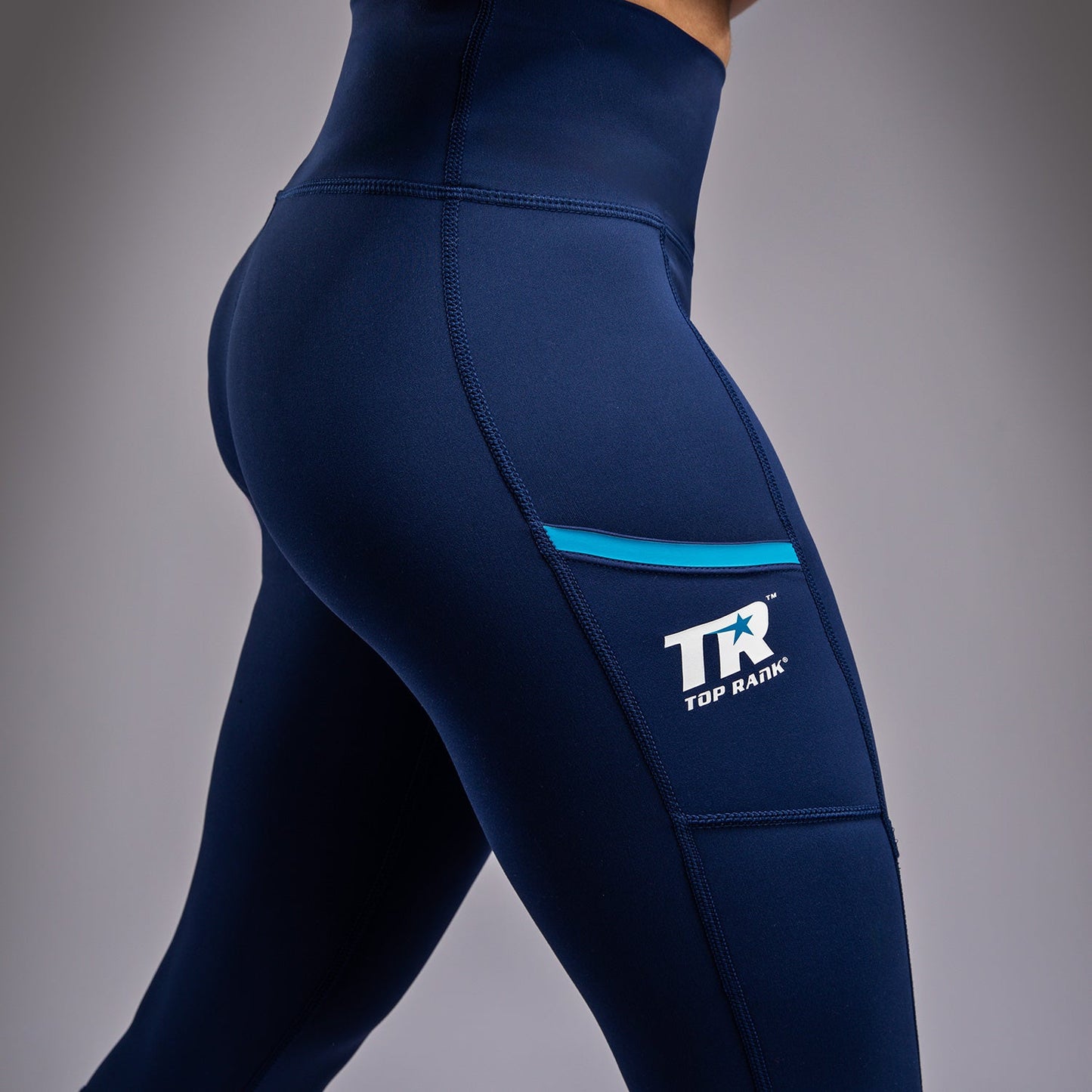 Venum x Top Rank Original Women's Full-Length Leggings - Navy Blue