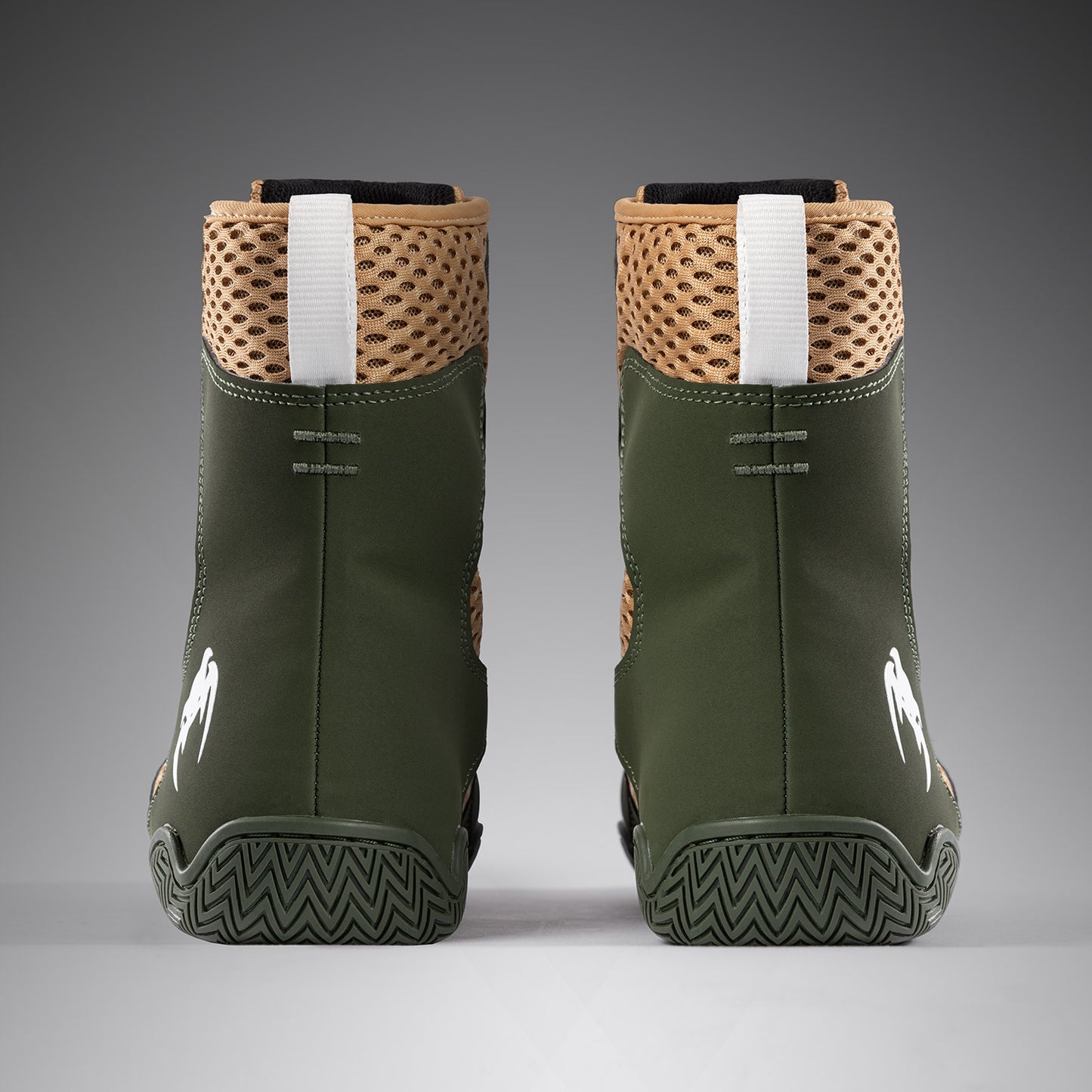 Venum Contender Boxing Shoes - Military Green/Sand