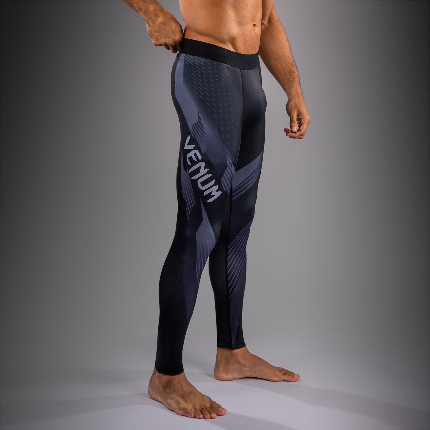 Venum No-Gi 6.0 Spats - Black/Grey  product-type_Compression Pants Venum