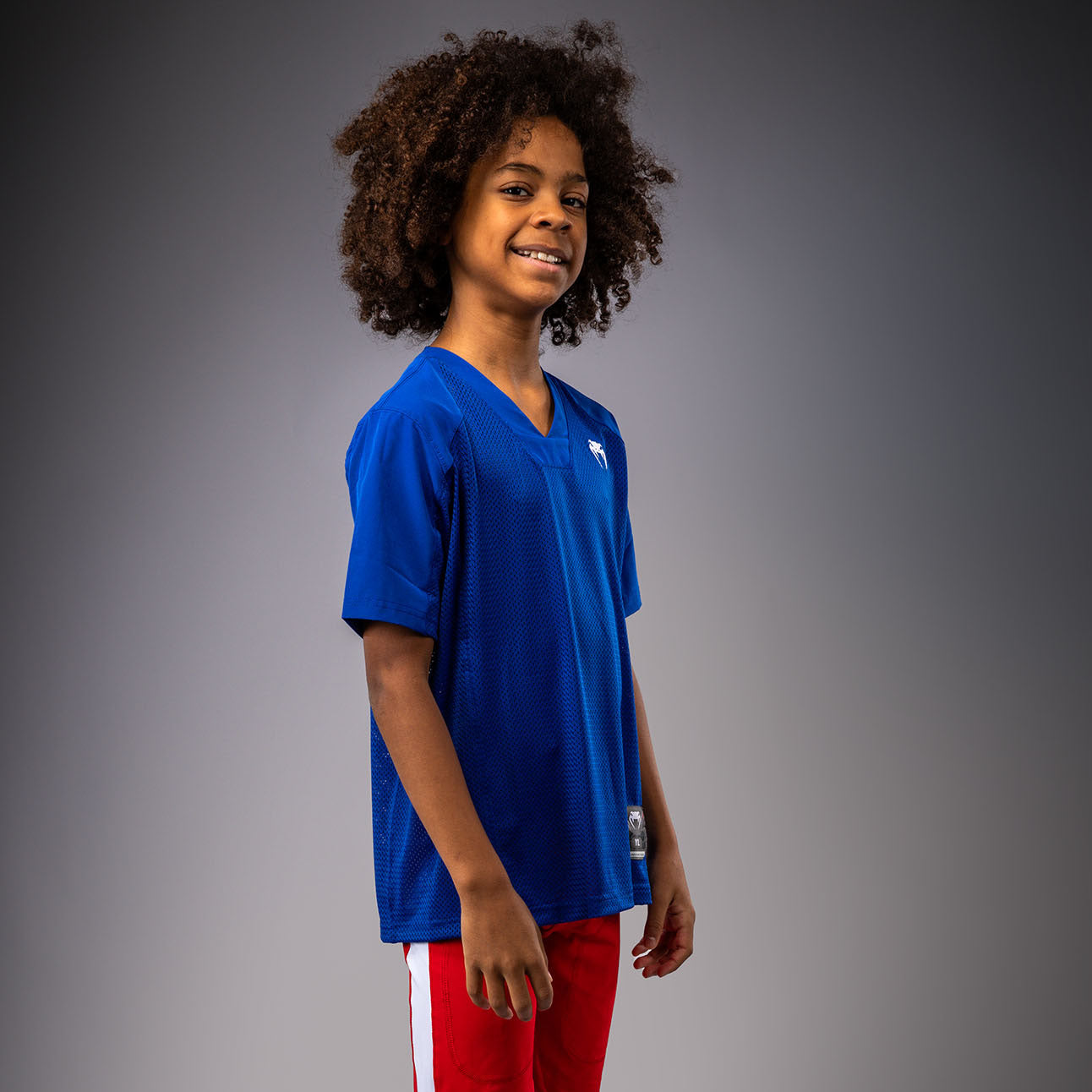 Venum Elite Kids Football Short Sleeve Jersey - Royal Blue