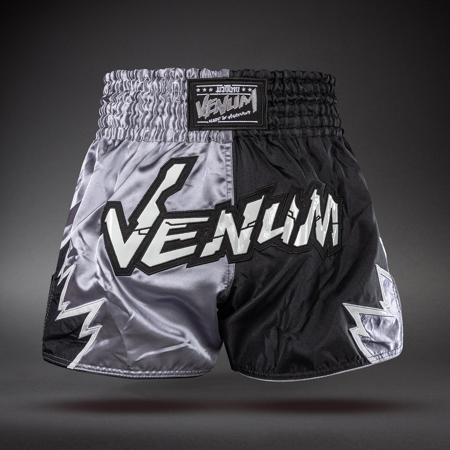 Venum Inferno 2.0 Muay Thai Shorts - Grey/Black  product-type_Muay Thai Shorts Venum