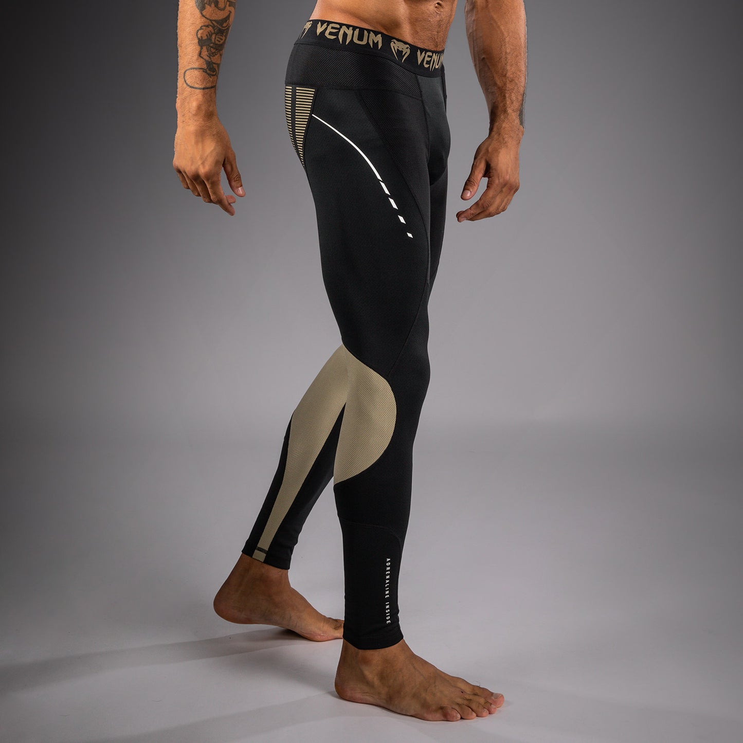 Venum Adrenaline Spats - Black/Sand