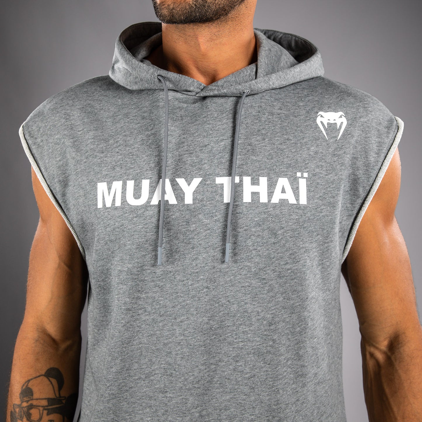 Venum Muay Thai VT Sleeveless Hoodie - Heather Grey