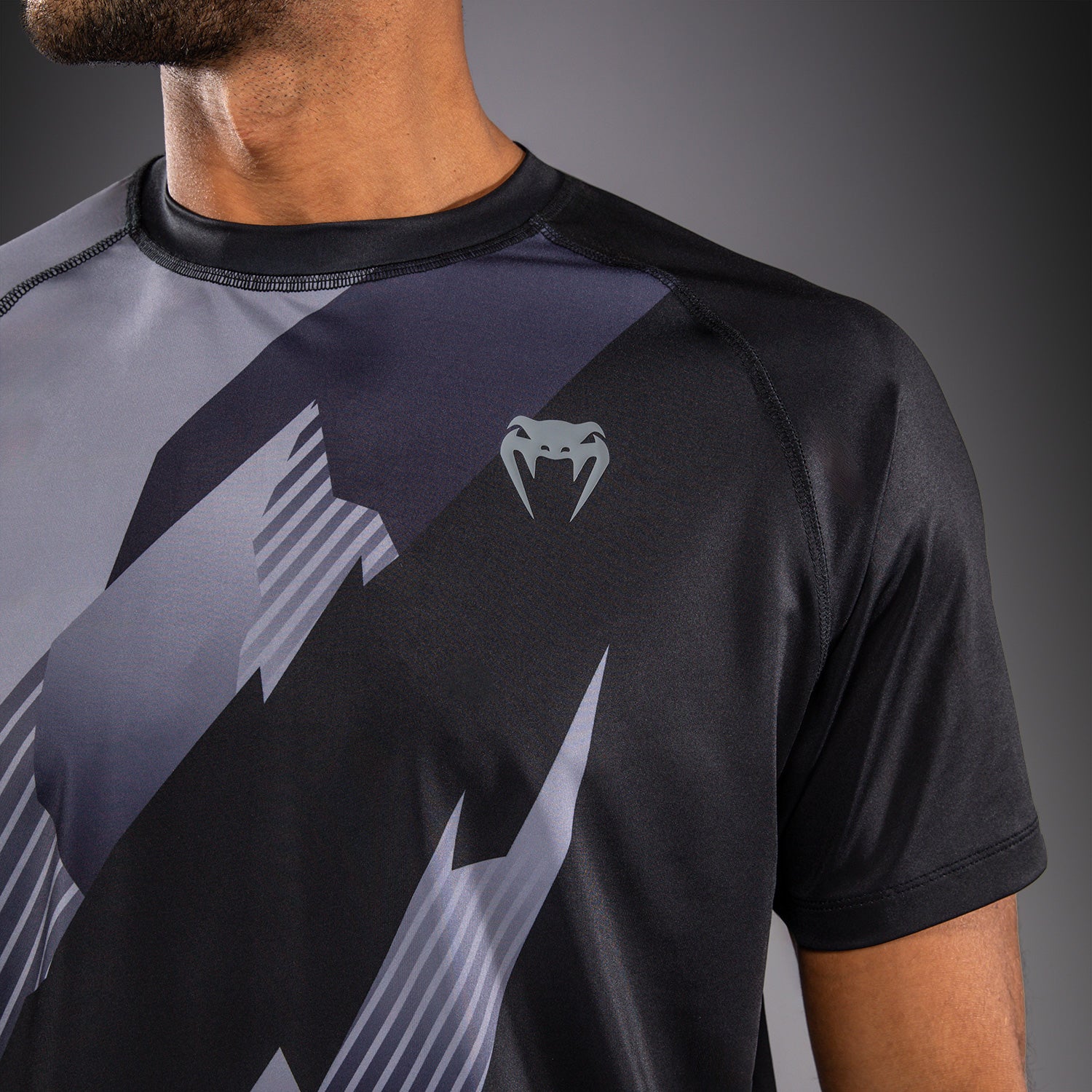 Venum No-Gi 6.0 Dry Tech T-Shirt - Black/Grey  product-type_Dry Tech T-Shirts Venum