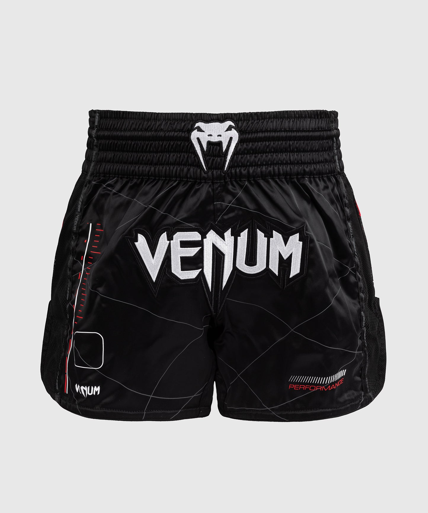 Venum Tactical XT Muay Thai Shorts - Black/Fire Red