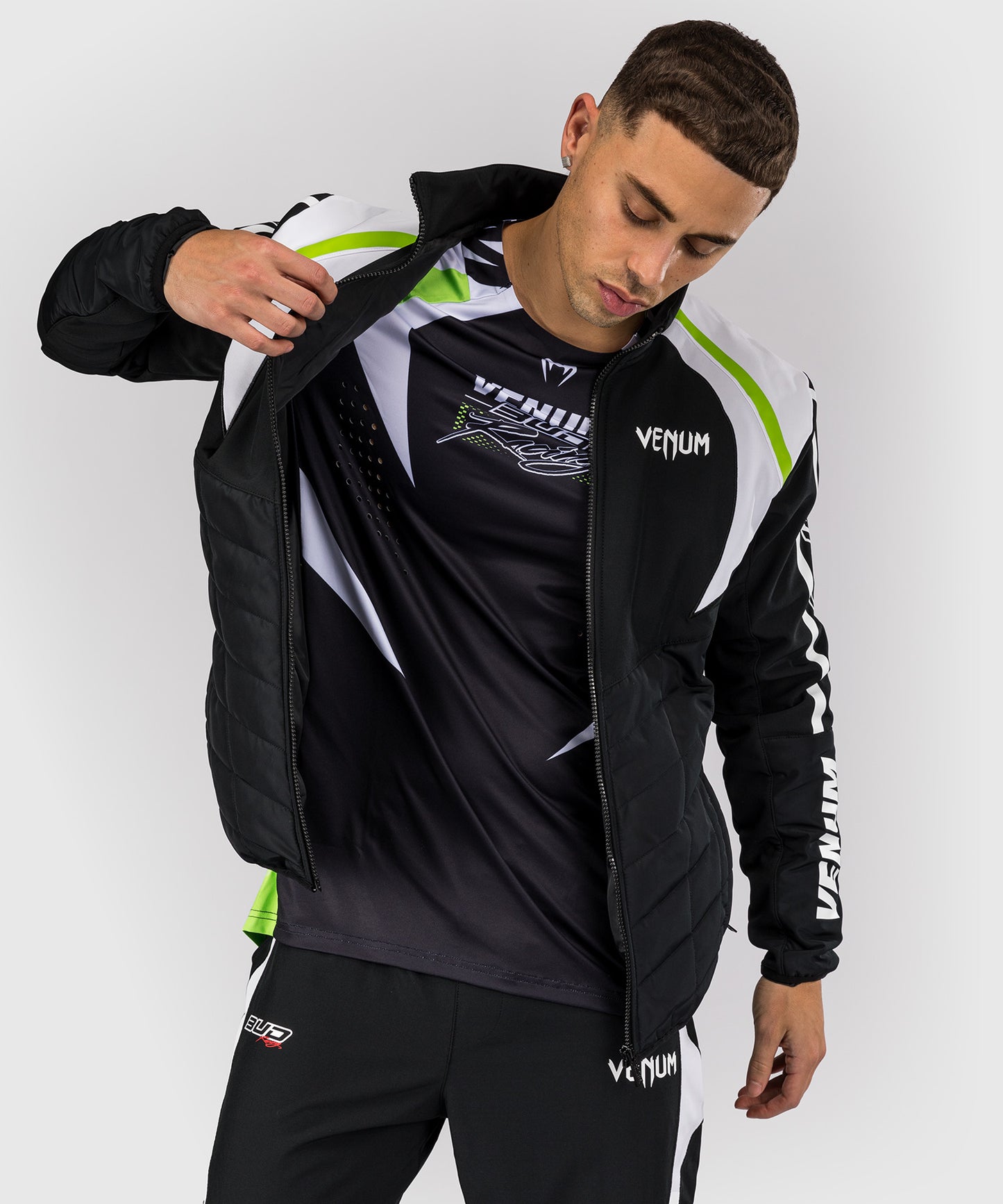 Venum x Bud Racing Men’s Jacket - Black/White/Lime Green