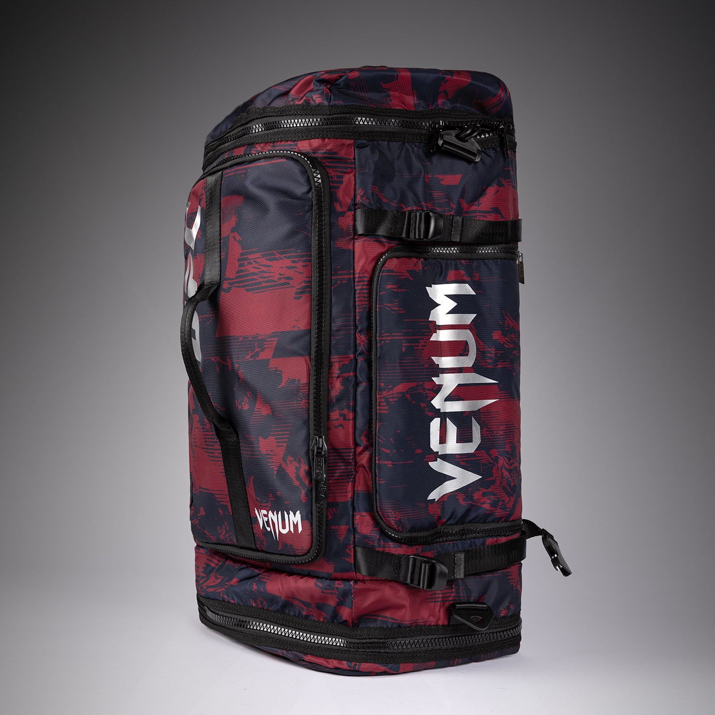 UFC Zenith by Venum Fight Week Sports Bags Navy Blue/Burgundy/Silver Personalized