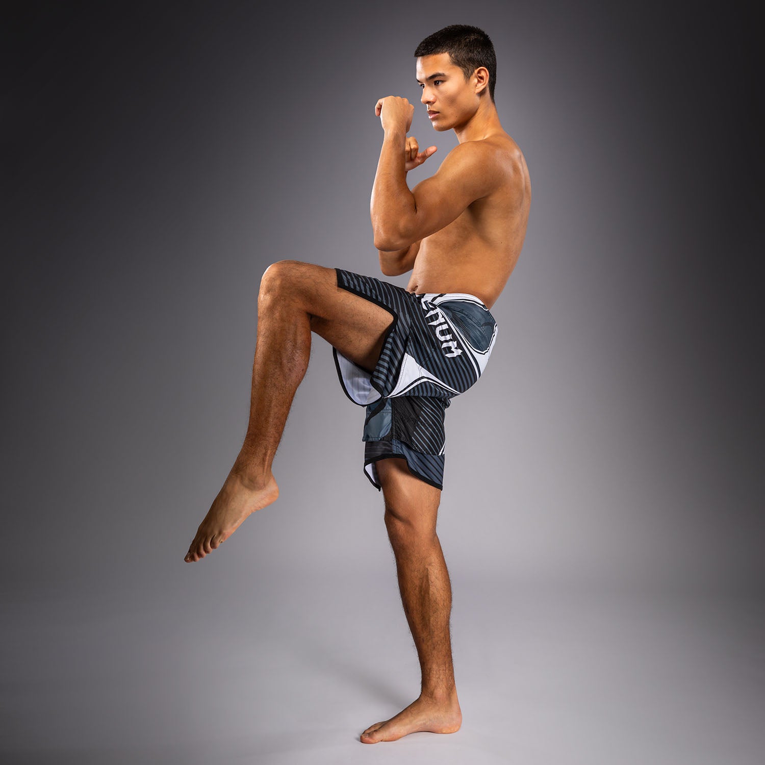 Venum Camo Hero Fight Shorts - Dark Navy/Blue  product-type_MMA Shorts Venum