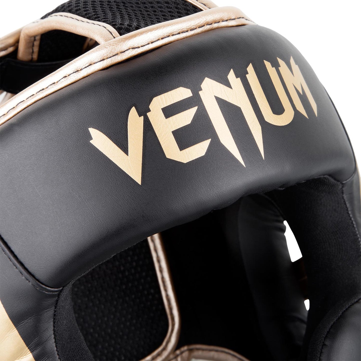 Venum Elite Headgear - Black/Gold