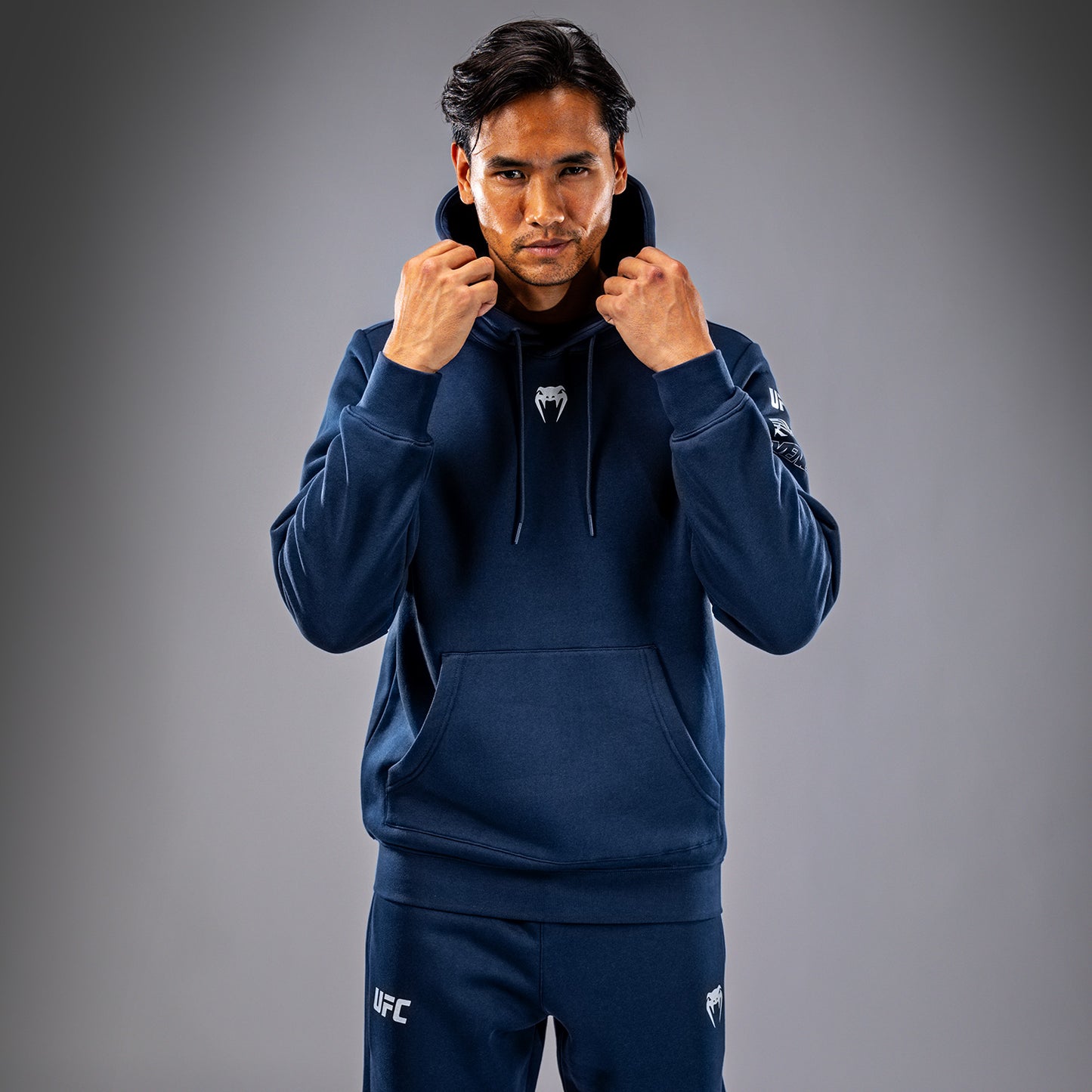 UFC Fusion by Venum Fight Week Men’s Pullover Hoodie - Solid Oceanic Blue