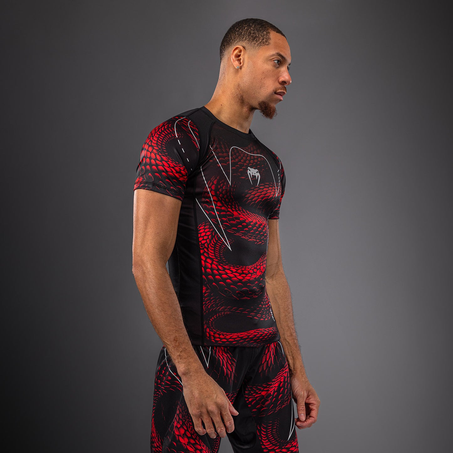 Venum Matupa Short Sleeve Rashguard - Black/Red/Silver
