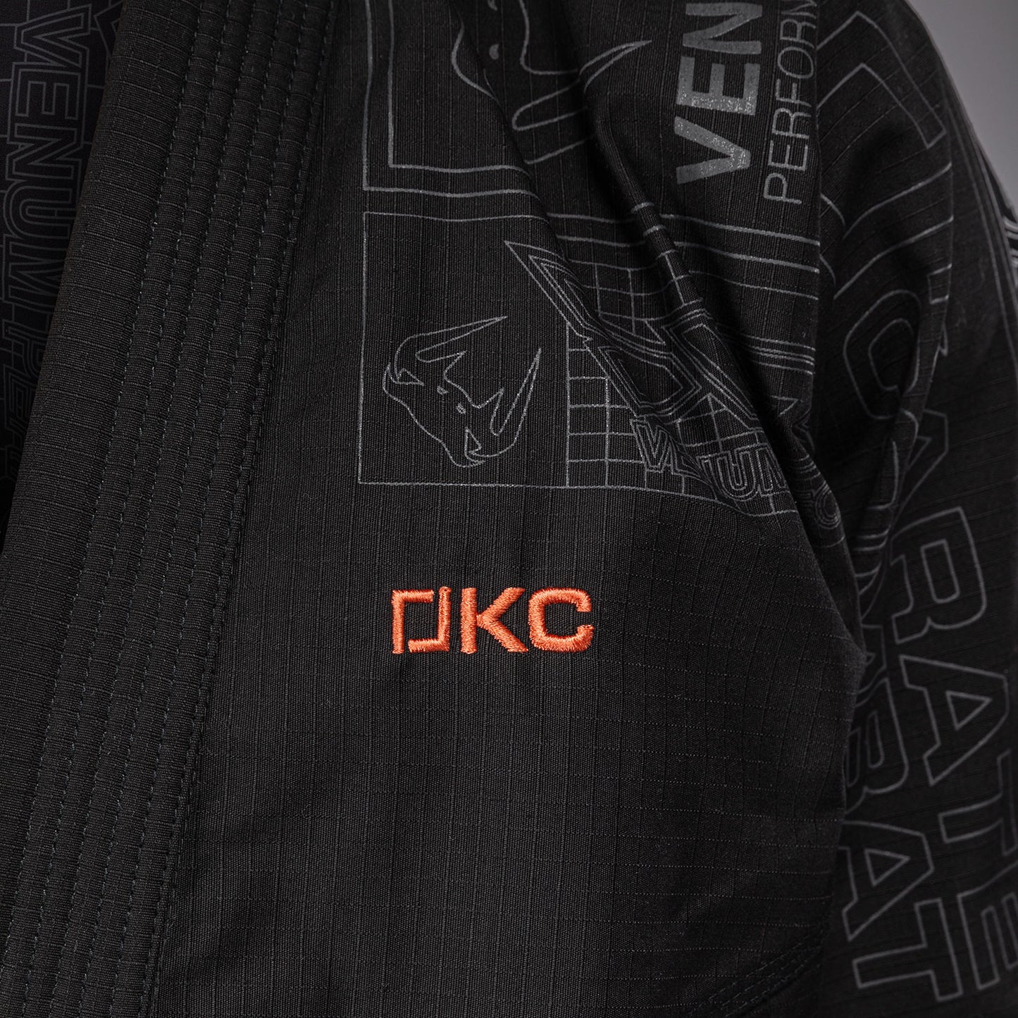 Karate Combat by Venum BJJ Gi - Black/Grey  product-type_BJJ Kimonos Venum