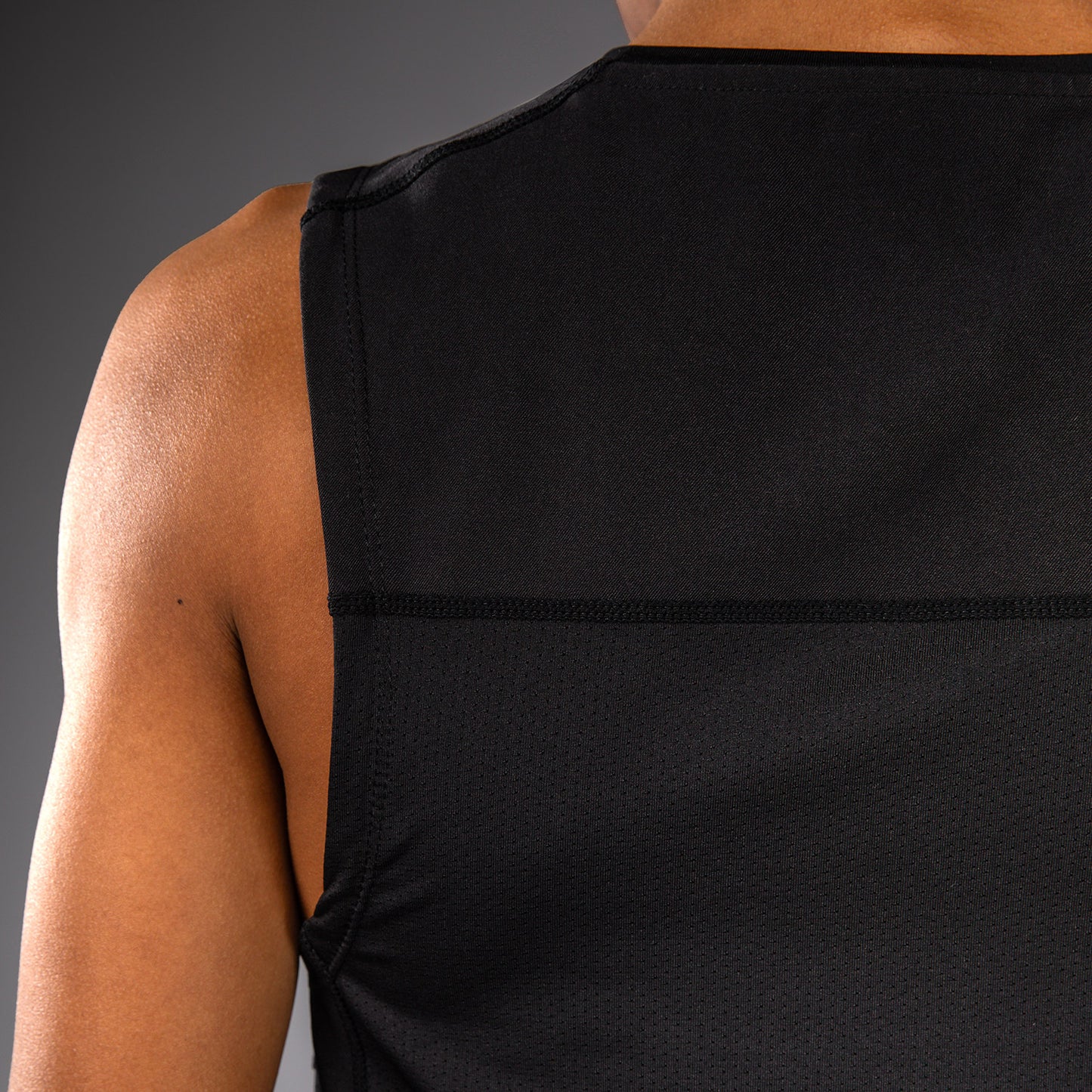 Venum Elite Kids Football Sleeveless Compression Jersey - Black