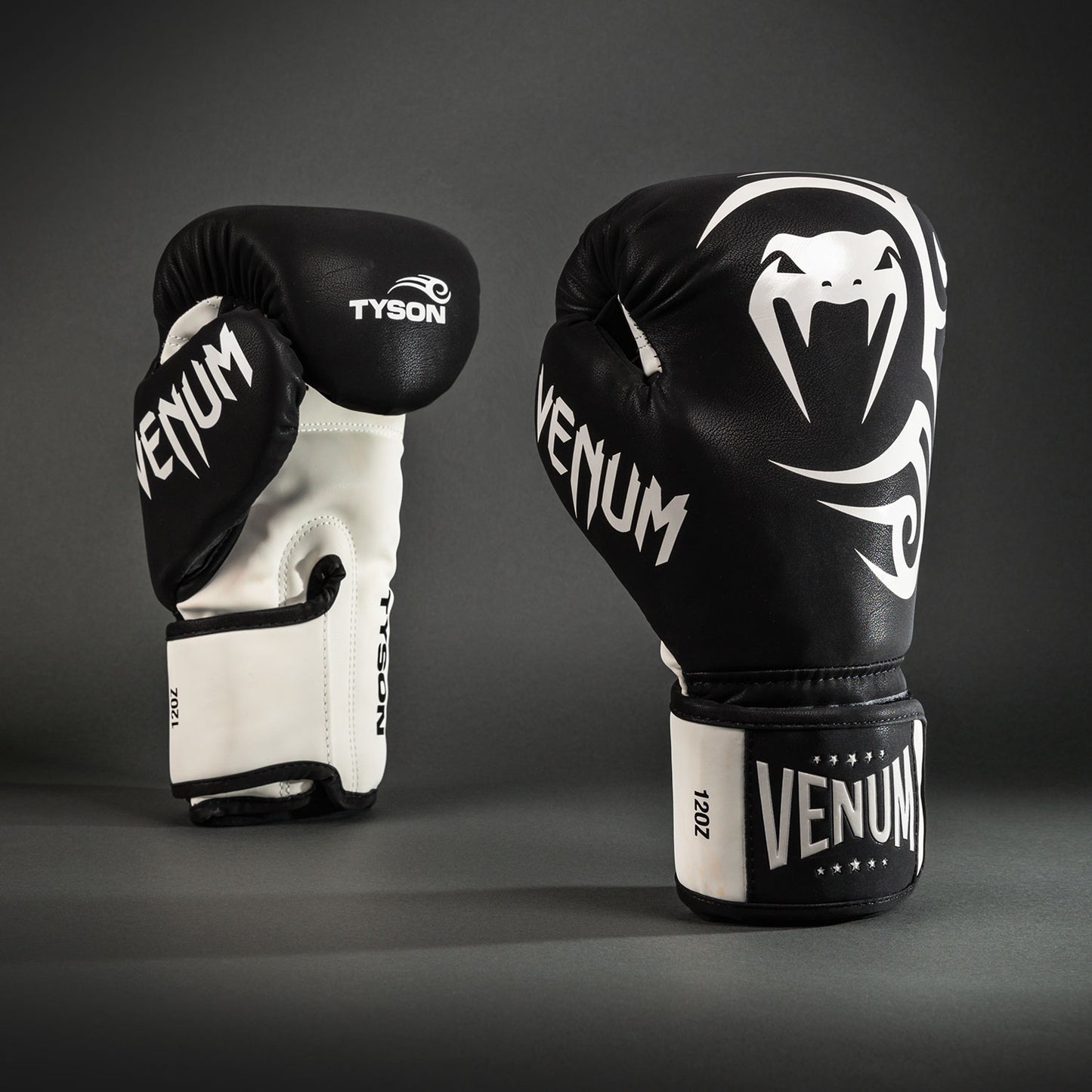 Venum Mike Tyson Replica Boxing Gloves - Deep Black/Optical White