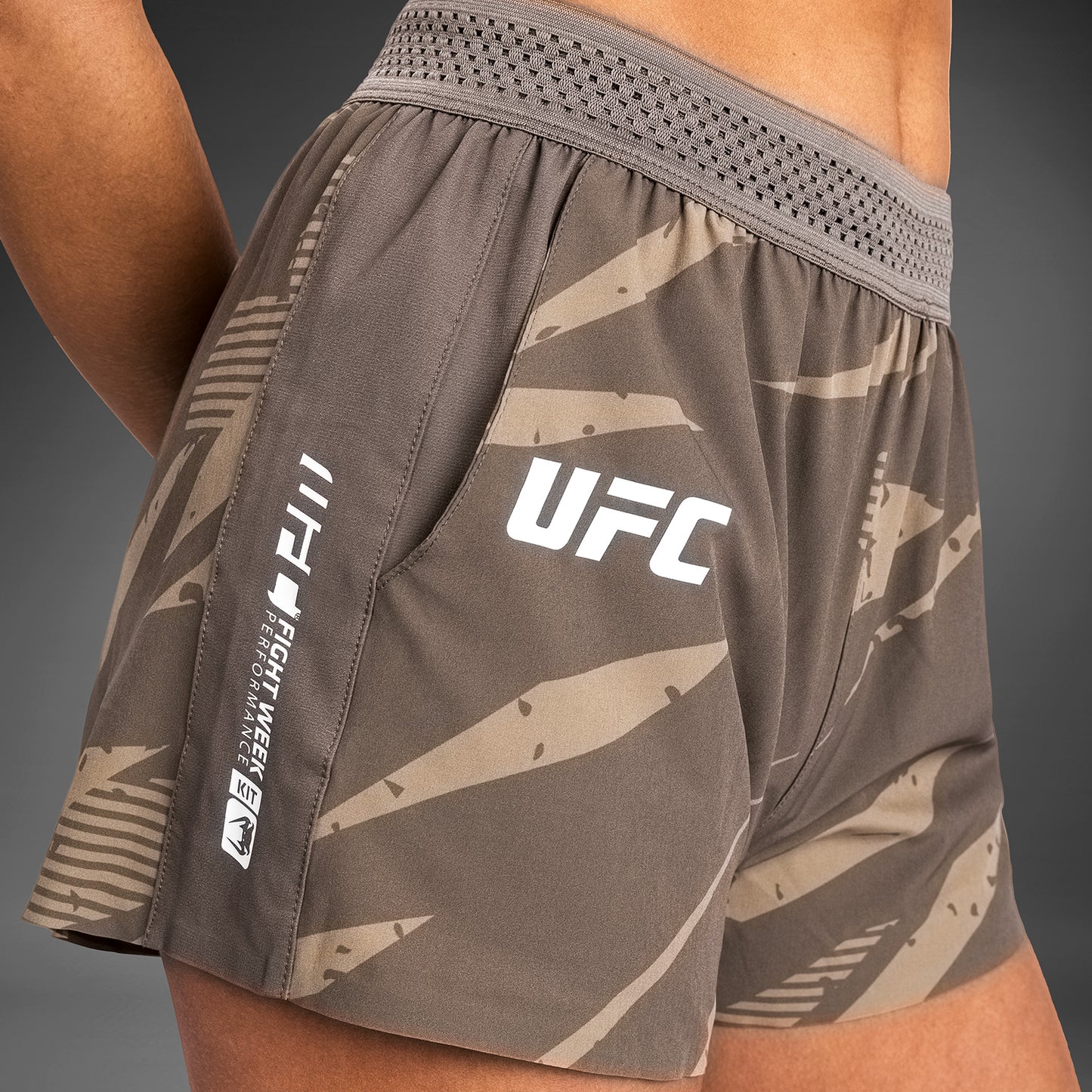 UFC Adrenaline by Venum Fight Week Women’s Performance Short - Desert Camo