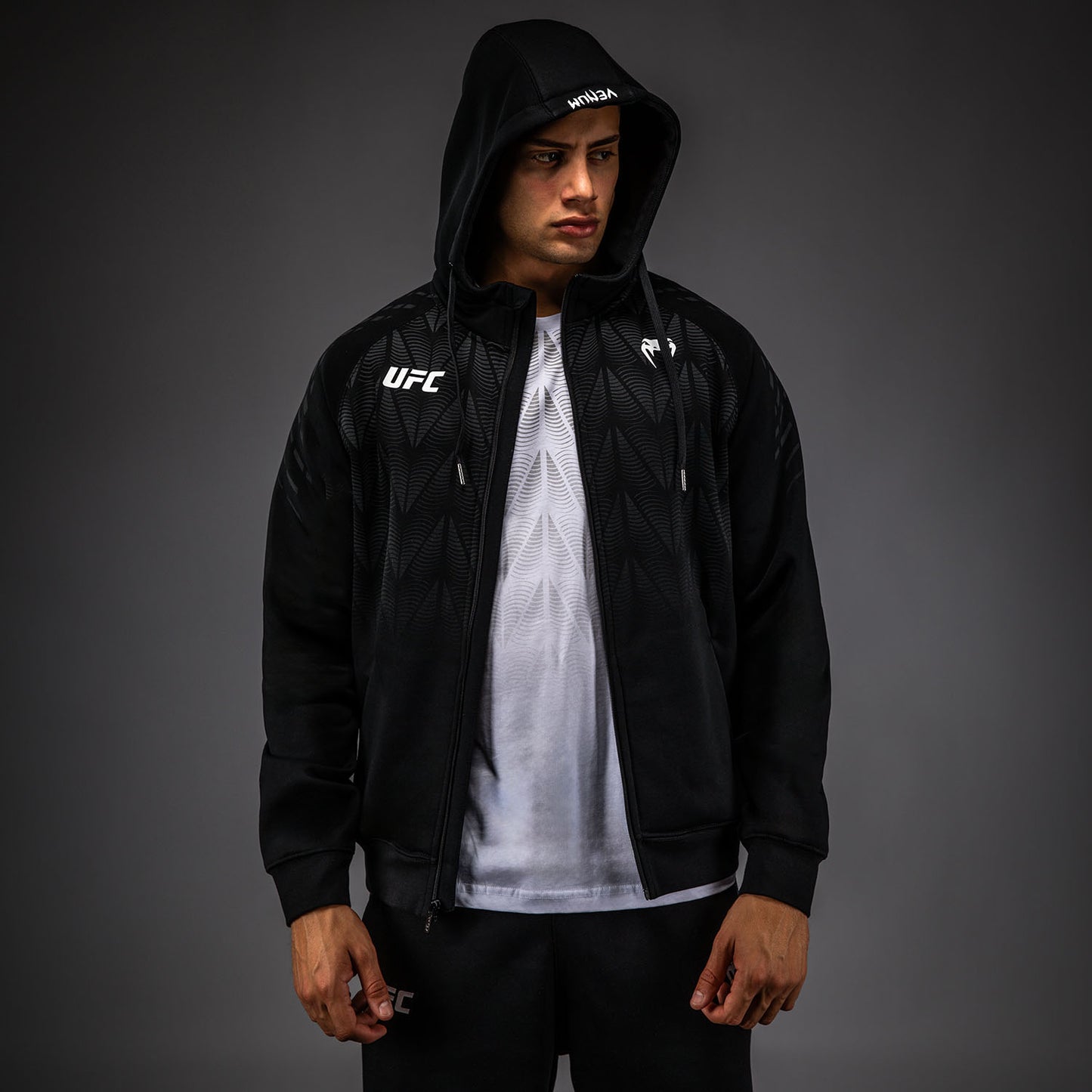 Men’s UFC Zenith by Venum Replica Black Zip Hoodie