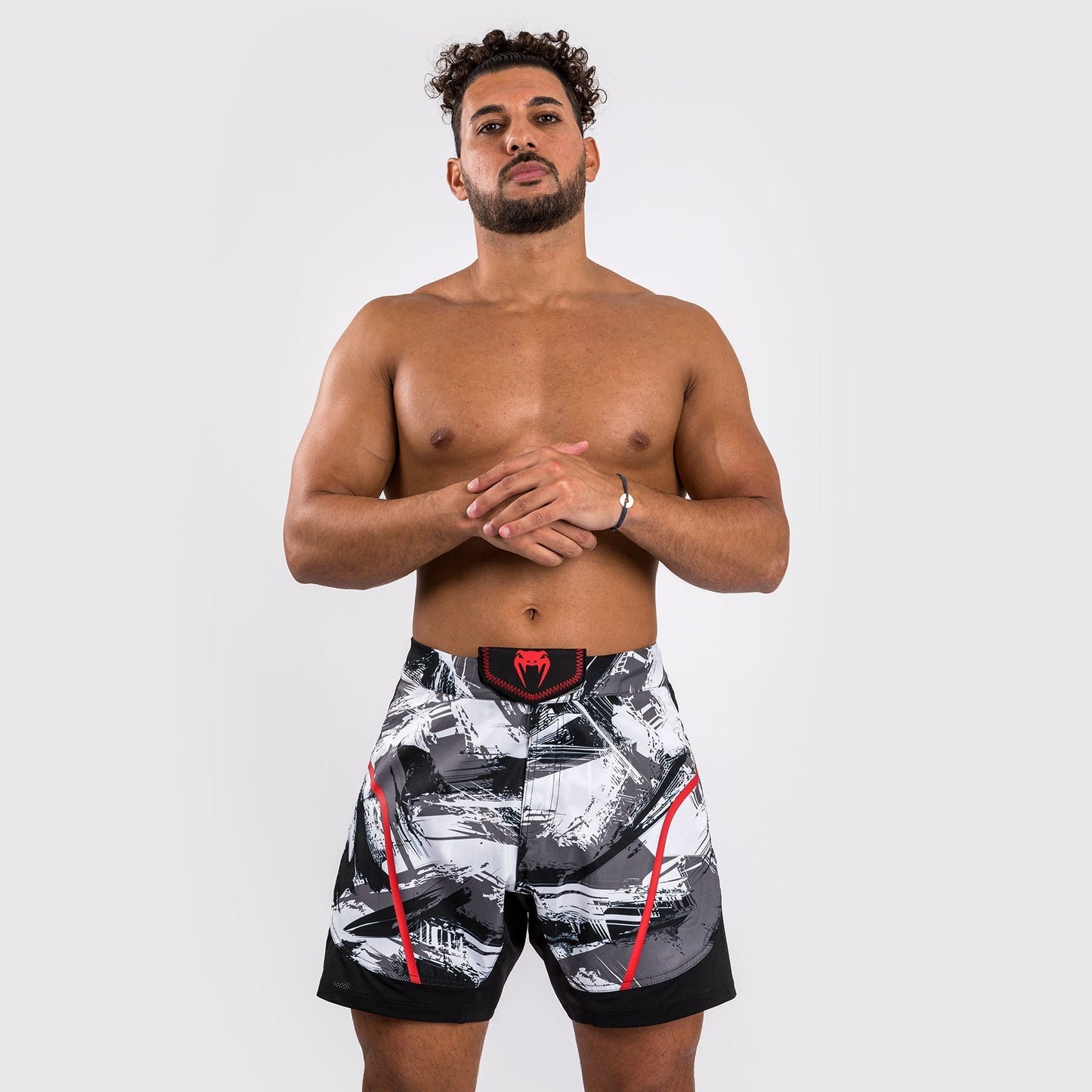 Venum Electron 3.0 Fight Shorts - Grey/Red