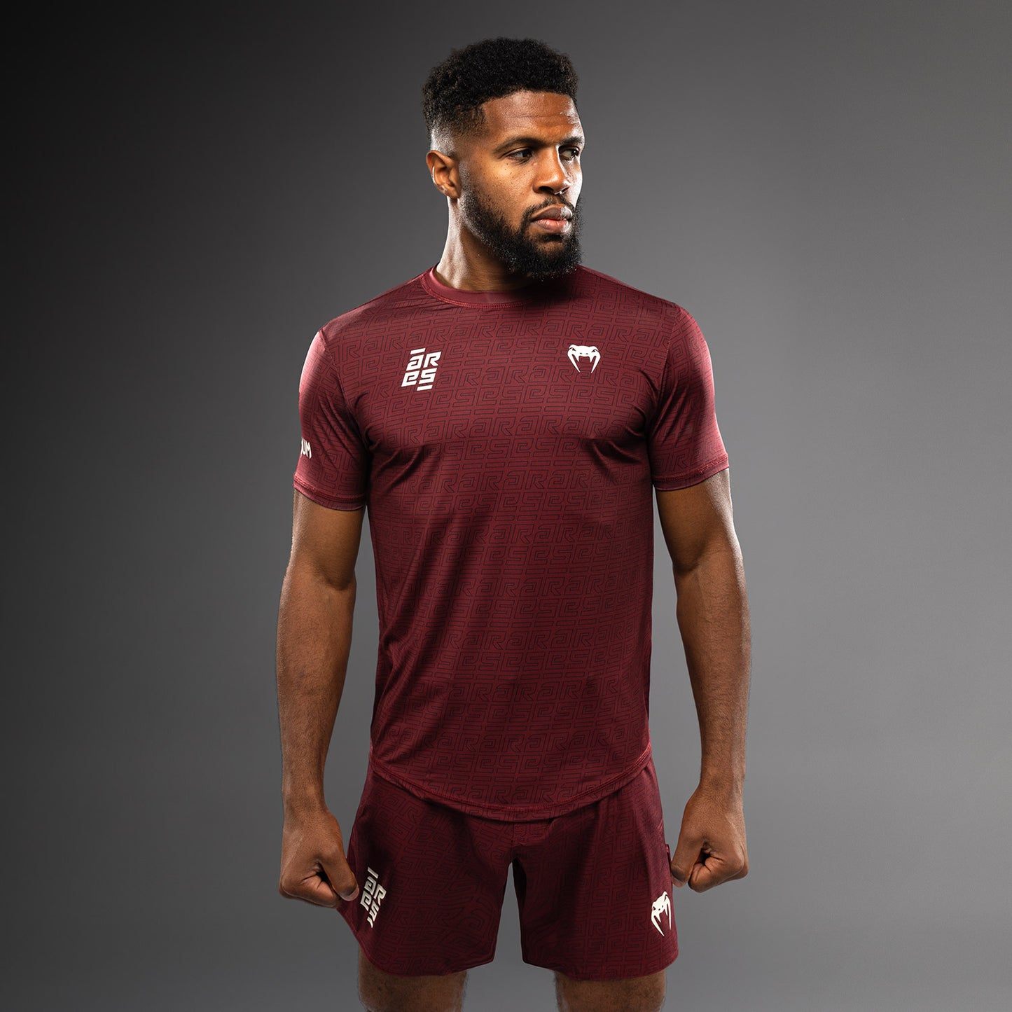 Venum x Ares Men’s Dry-Tech Shirt - Burgundy