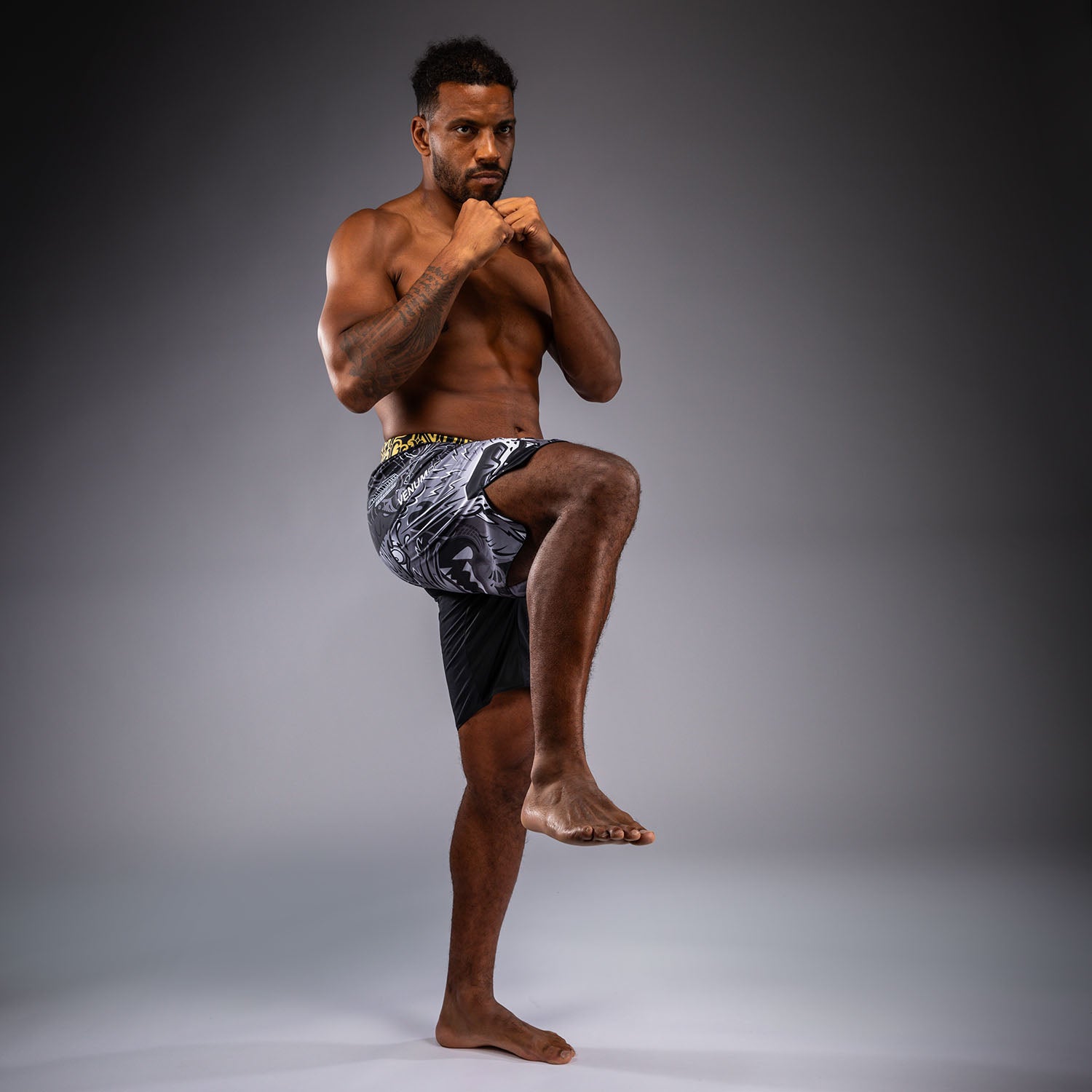 Venum Wolf Atak Fightshorts - Black/Grey - Venum product-type_MMA