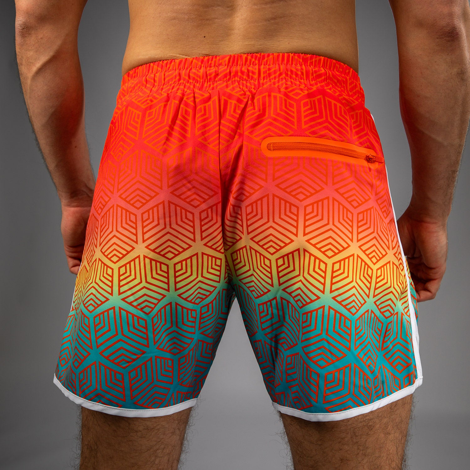 Venum Octane Board Shorts - Sunset Orange/Sky Blue - Venum