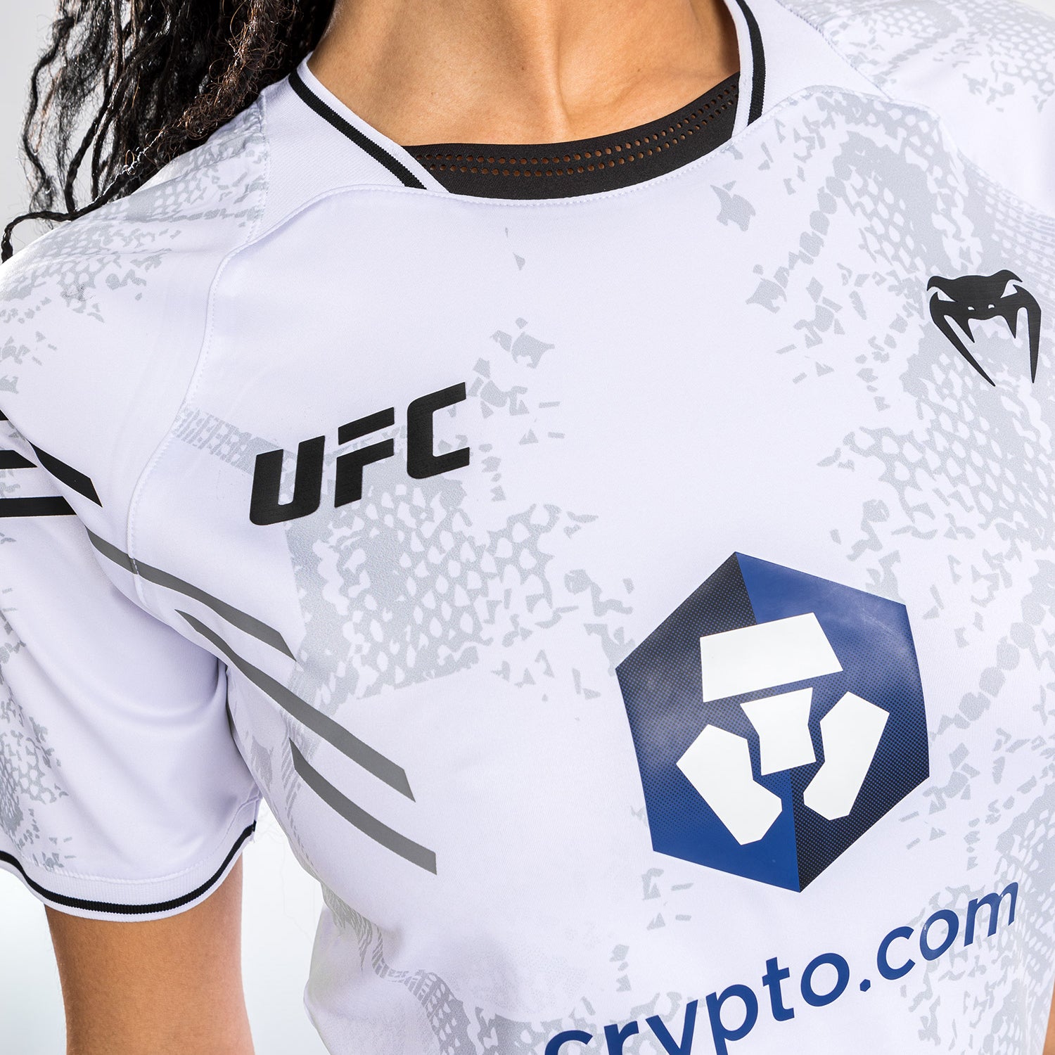 UFC Adrenaline by Venum Authentic Fight Night Women’s Walkout Jersey - White  product-type_Dry Tech T-Shirts Venum