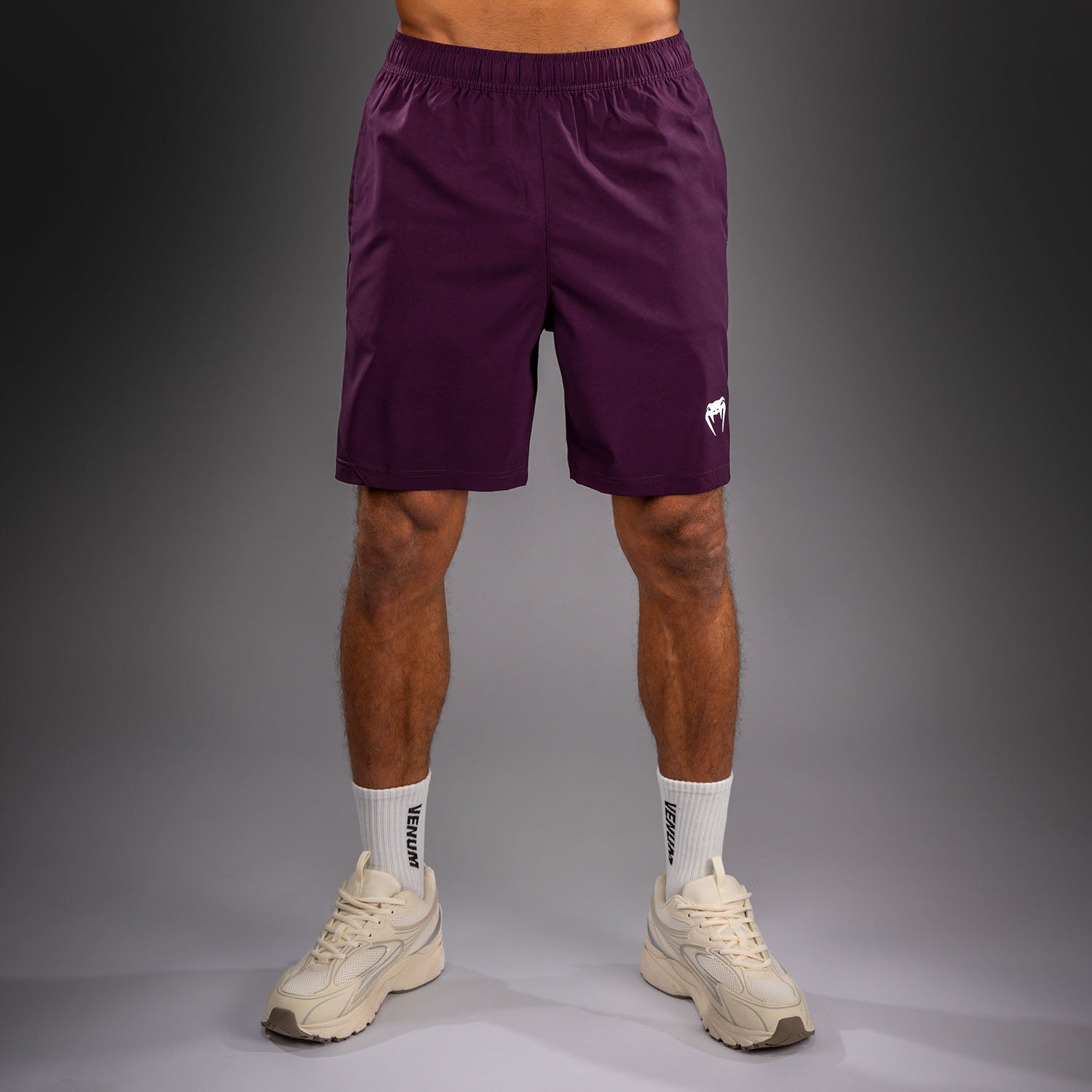 Venum Contender Training Shorts - Dark Purple/ White  product-type_Training shorts Venum