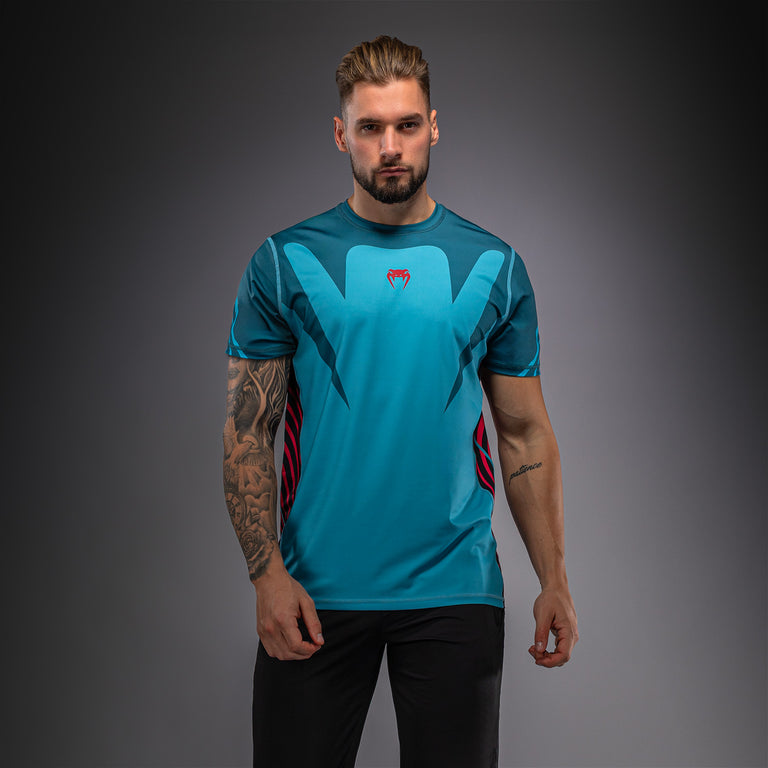 Venum Attack 90 Dry-Tech T-Shirt - Turquoise/Red - Venum