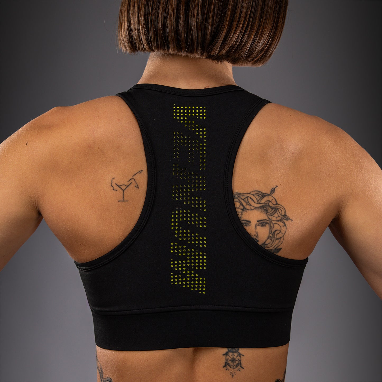 Venum Lazer Women's Sports Bra - Black/Yellow