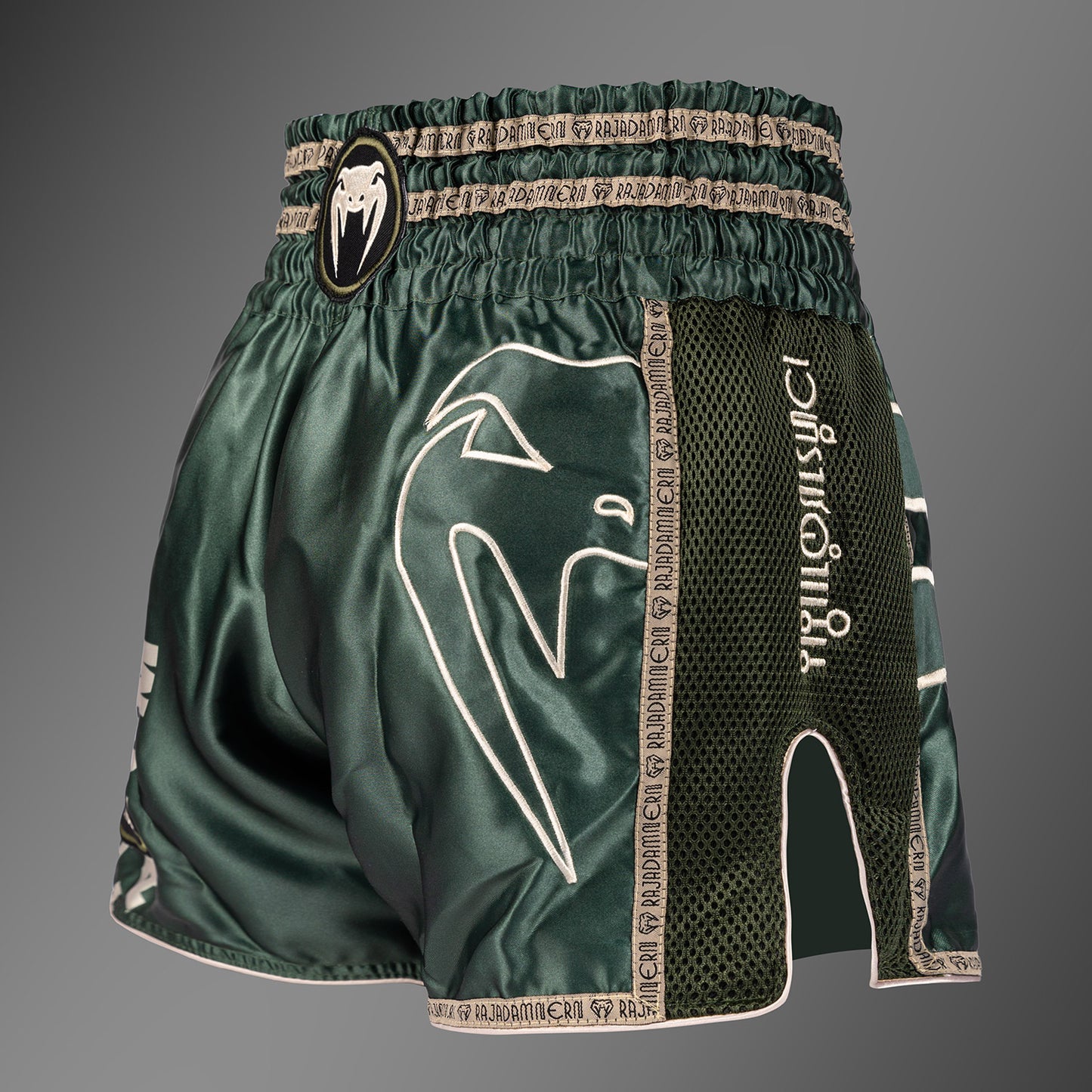 Venum x Rajadamnern Muay Thai Shorts - Military Green