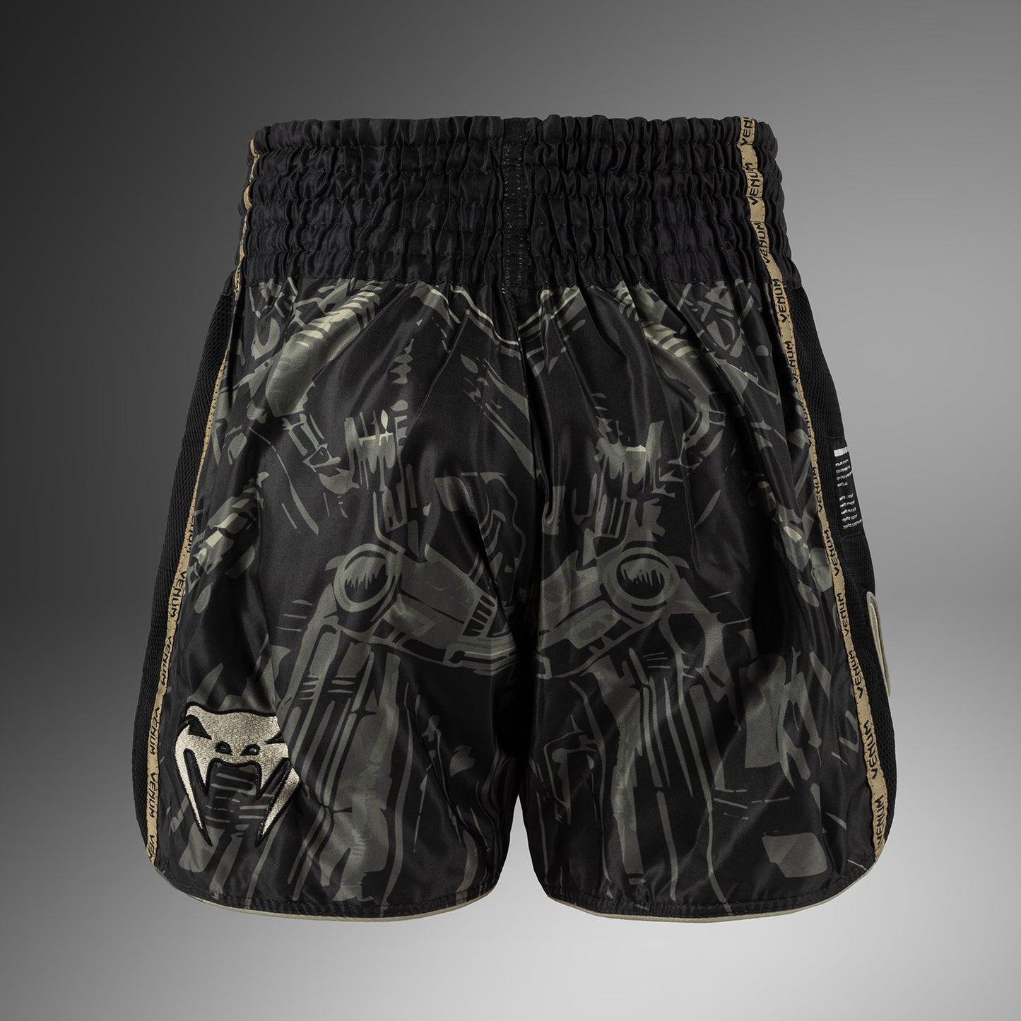 Venum Invader Muay Thai Shorts - Black/Sand