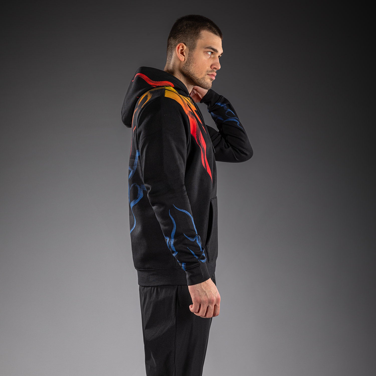 Venum x TEKKEN 8 Pullover Hoodie - Yoshimitsu - Black/Orange - Venum