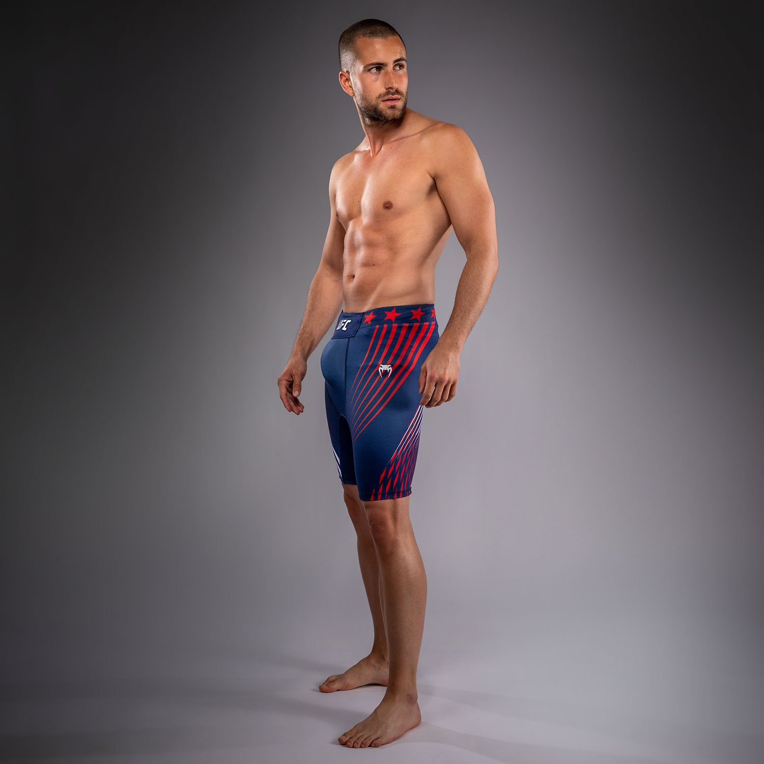 Men's Official UFC Freedom 250 by Venum Blue Authentic Fight Night Vale Tudo Short  product-type_Compression shorts Venum