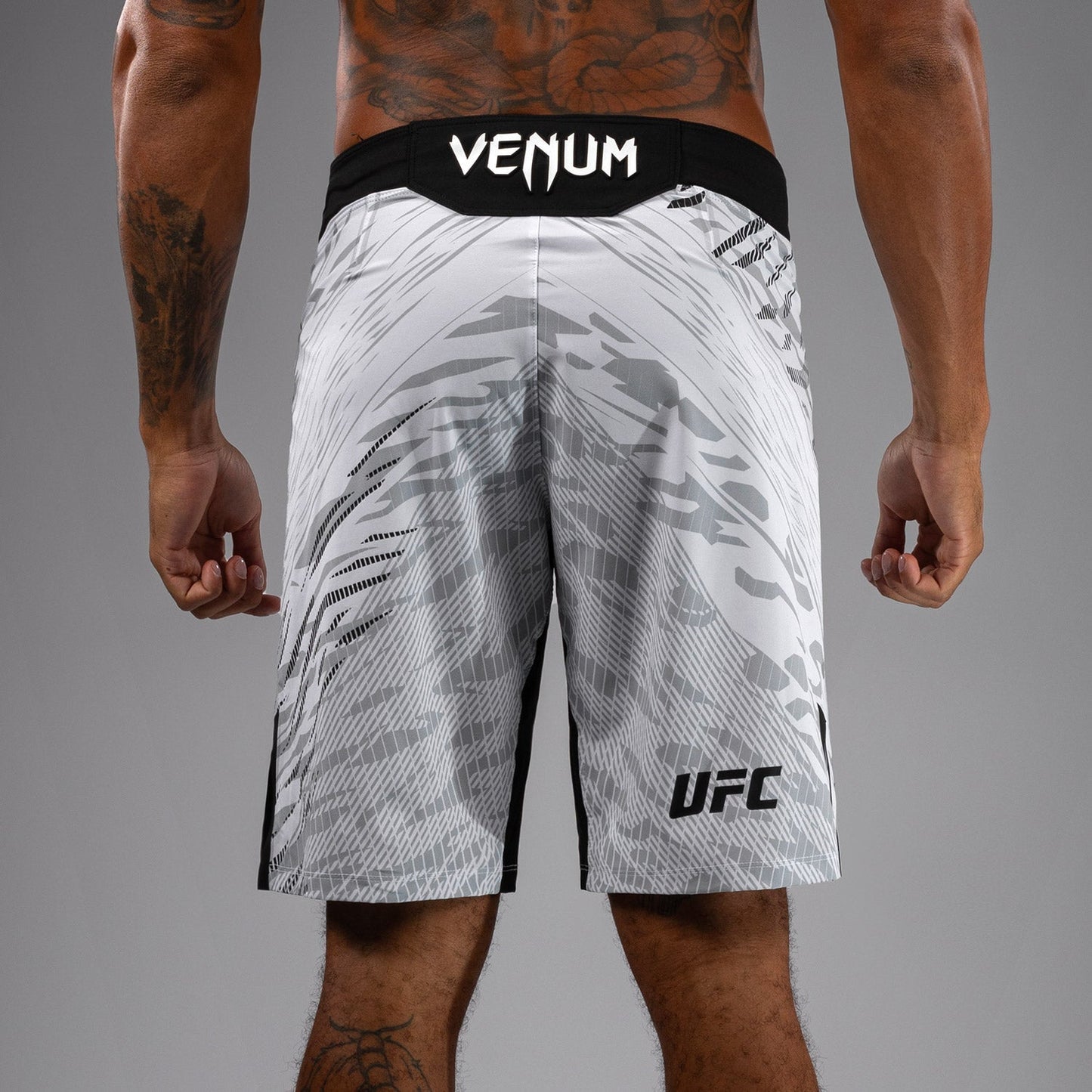 UFC Fusion by Venum Authentic Fight Night Men’s Fight Short - Long Fit - White