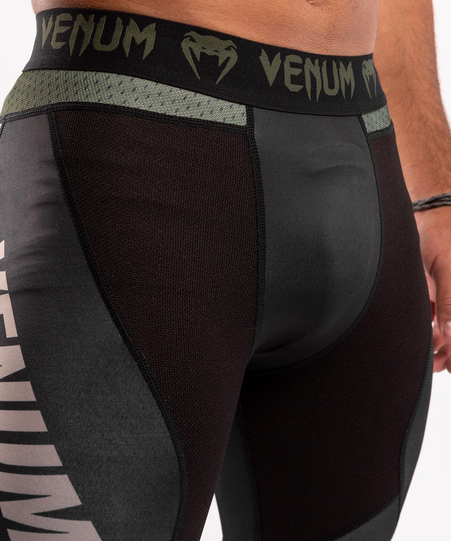 Venum ONE FC Impact Compresssion Tights - Black/Khaki Picture 5