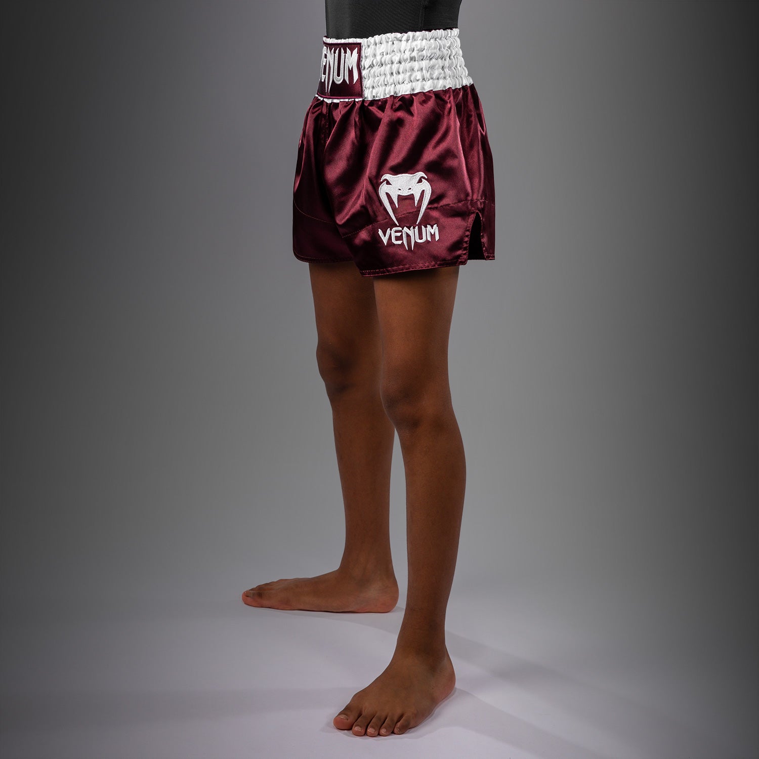 Venum Classic Muay Thai Shorts for Kids - Burgundy  product-type_Muay Thai Shorts Venum