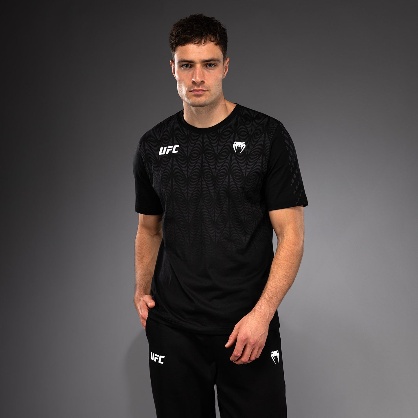 Men's UFC Zenith by Venum Replica Black T-Shirt Personalized