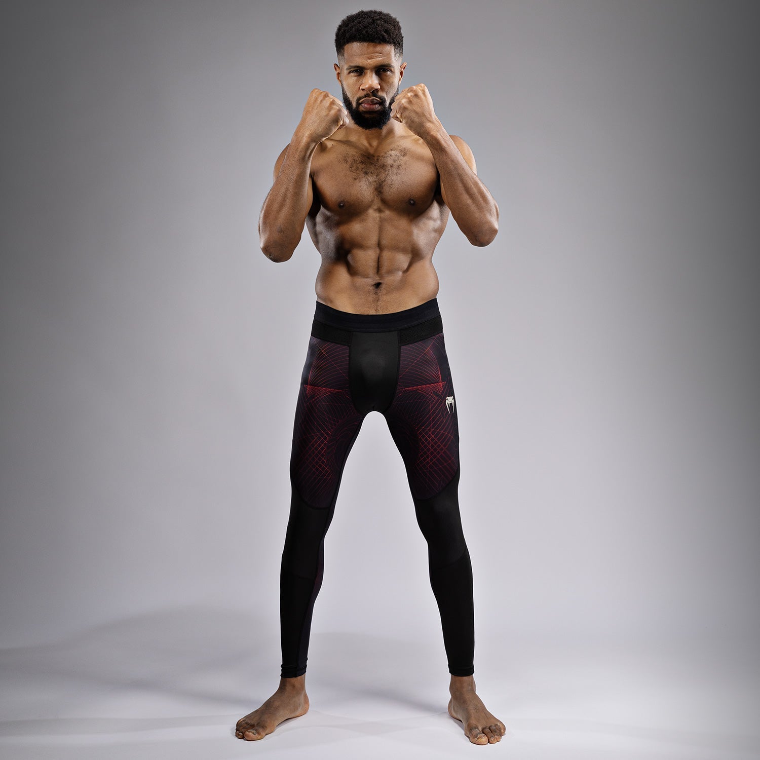 Venum G-Fit Air Men's Spats - Deep Black/Fire Red - Venum