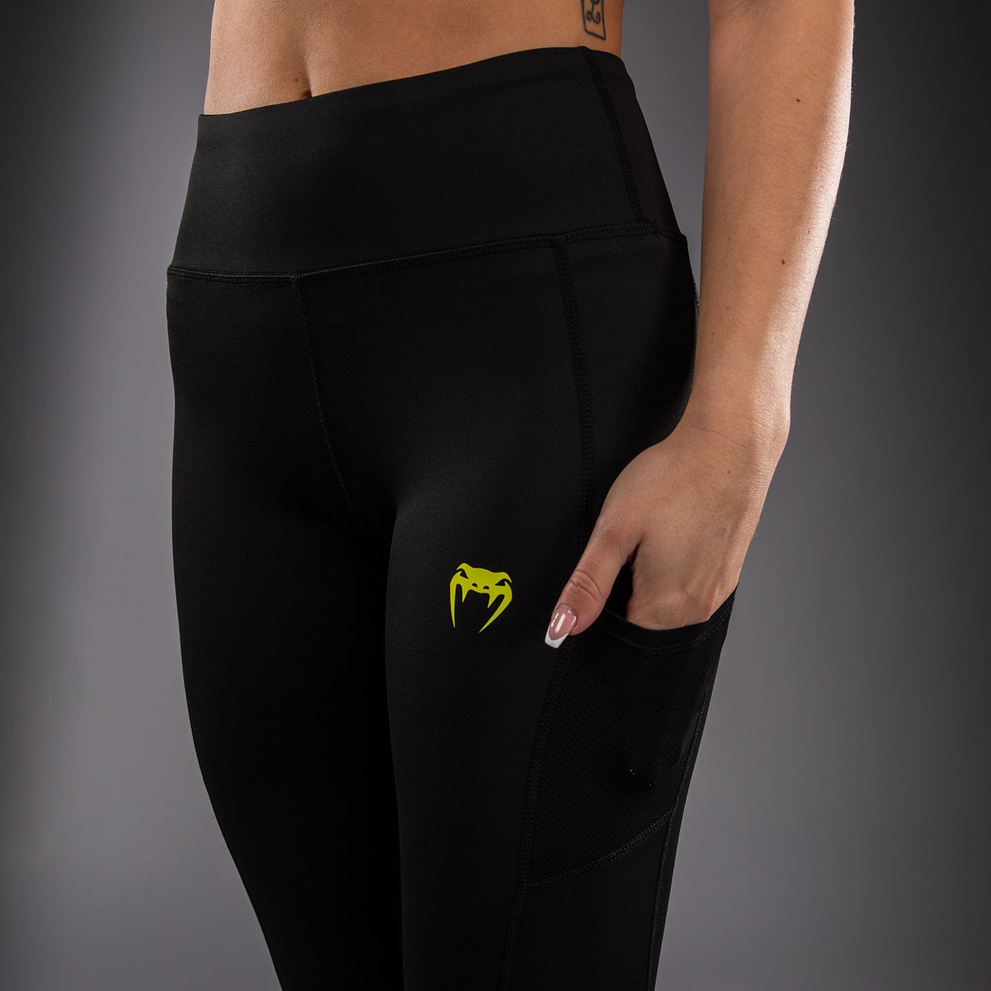 Venum Lazer Women's Leggings - Black/Yellow