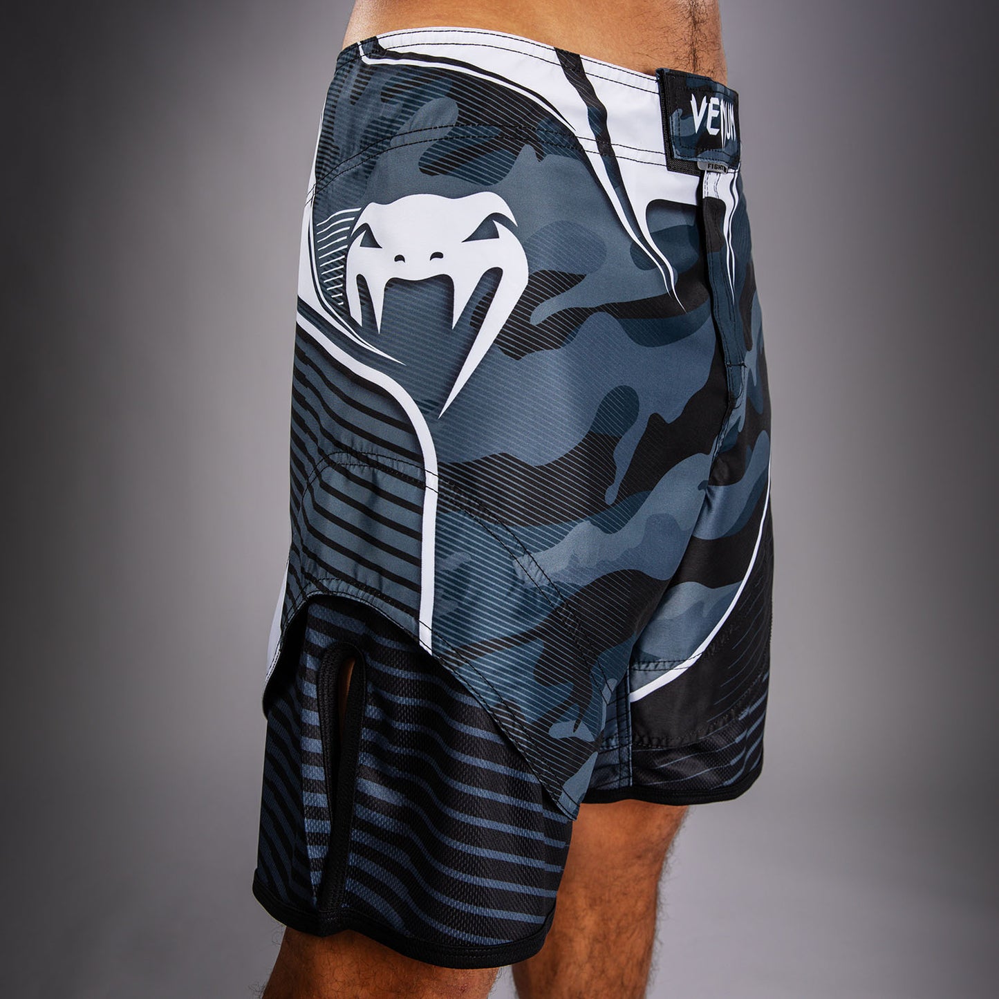 Venum Camo Hero Fight Shorts - Dark Navy/Blue  product-type_MMA Shorts Venum
