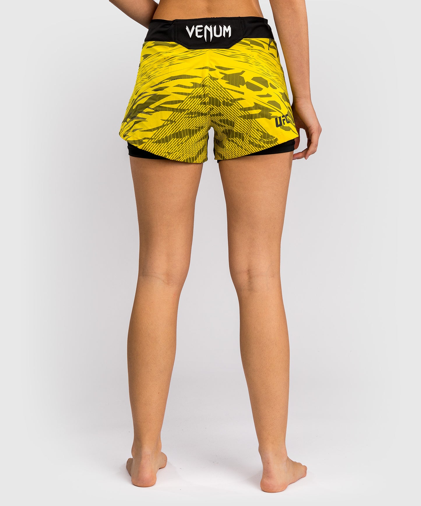 UFC Fusion by Venum Personalized Authentic Fight Night Women's Fight Short - Yellow