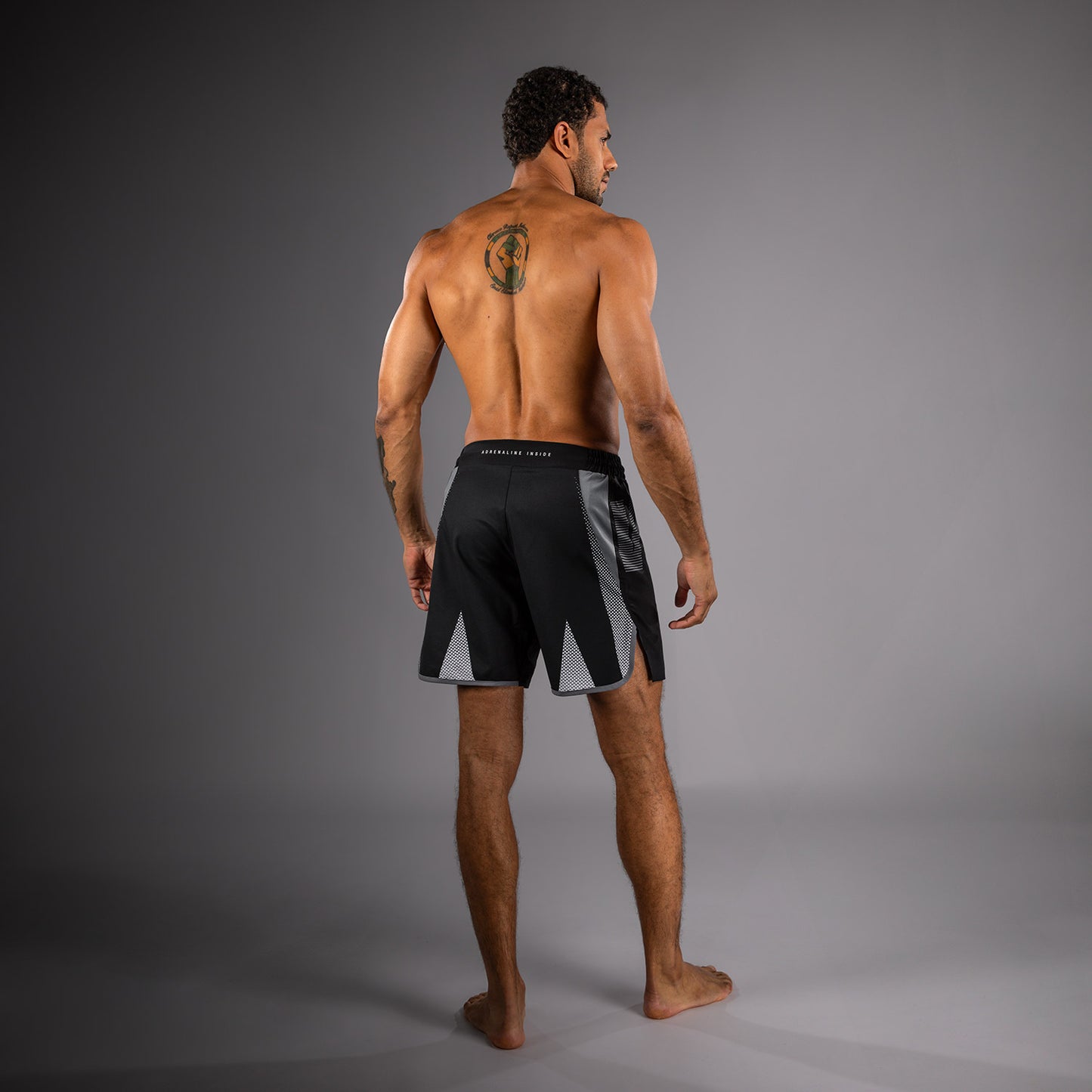 Venum Adrenaline Fightshorts - Black/Silver Grey