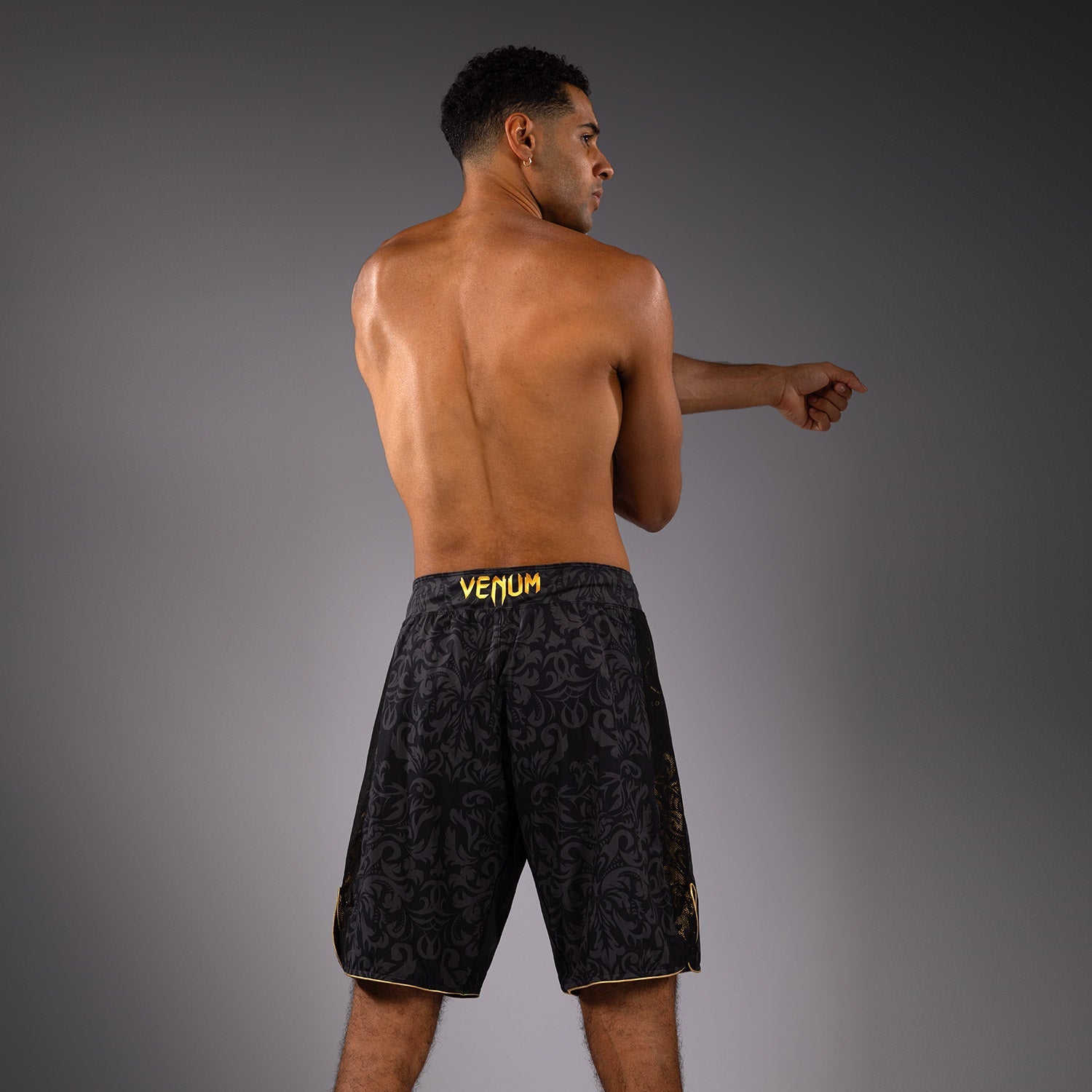Venum x Topuria Unmatched Edition Fight Shorts - Black/Gold - Venum