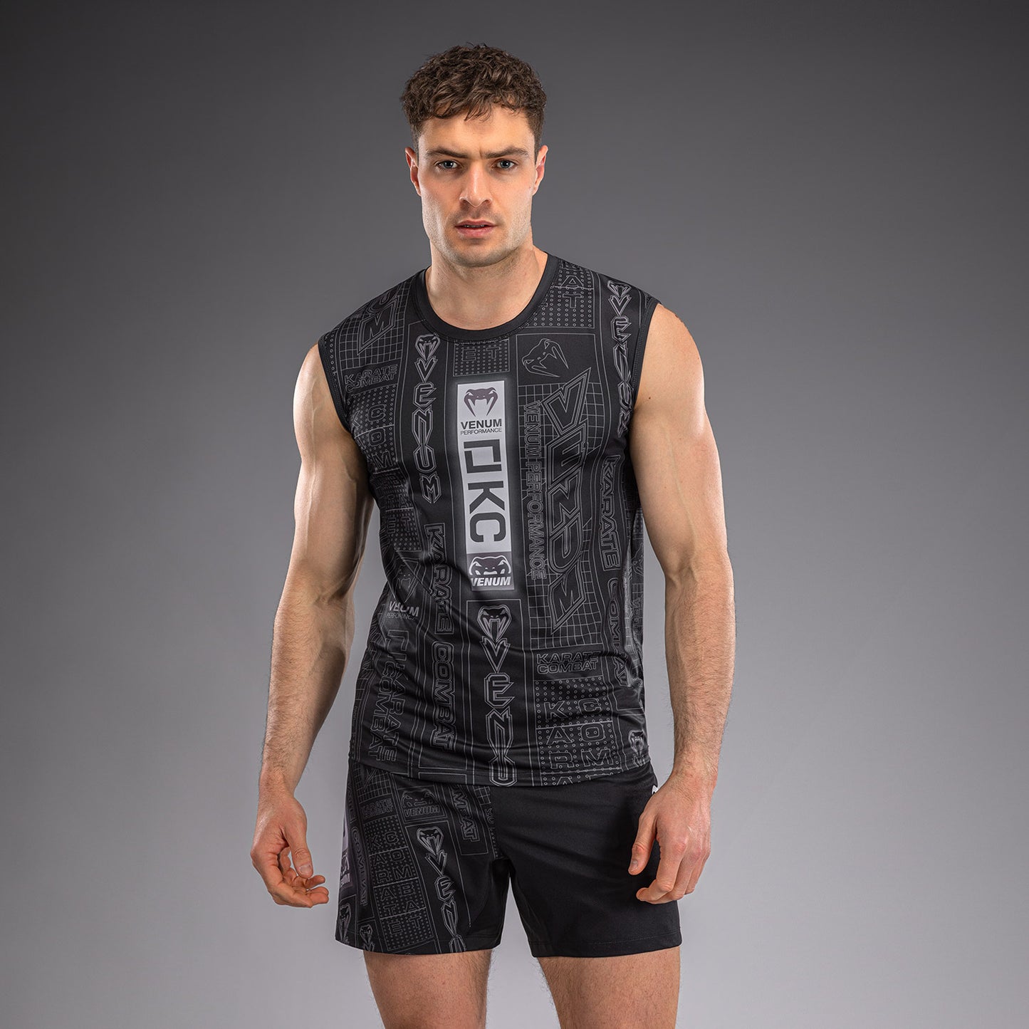 Karate Combat by Venum Dry-Tech Tank Top - Black/Grey